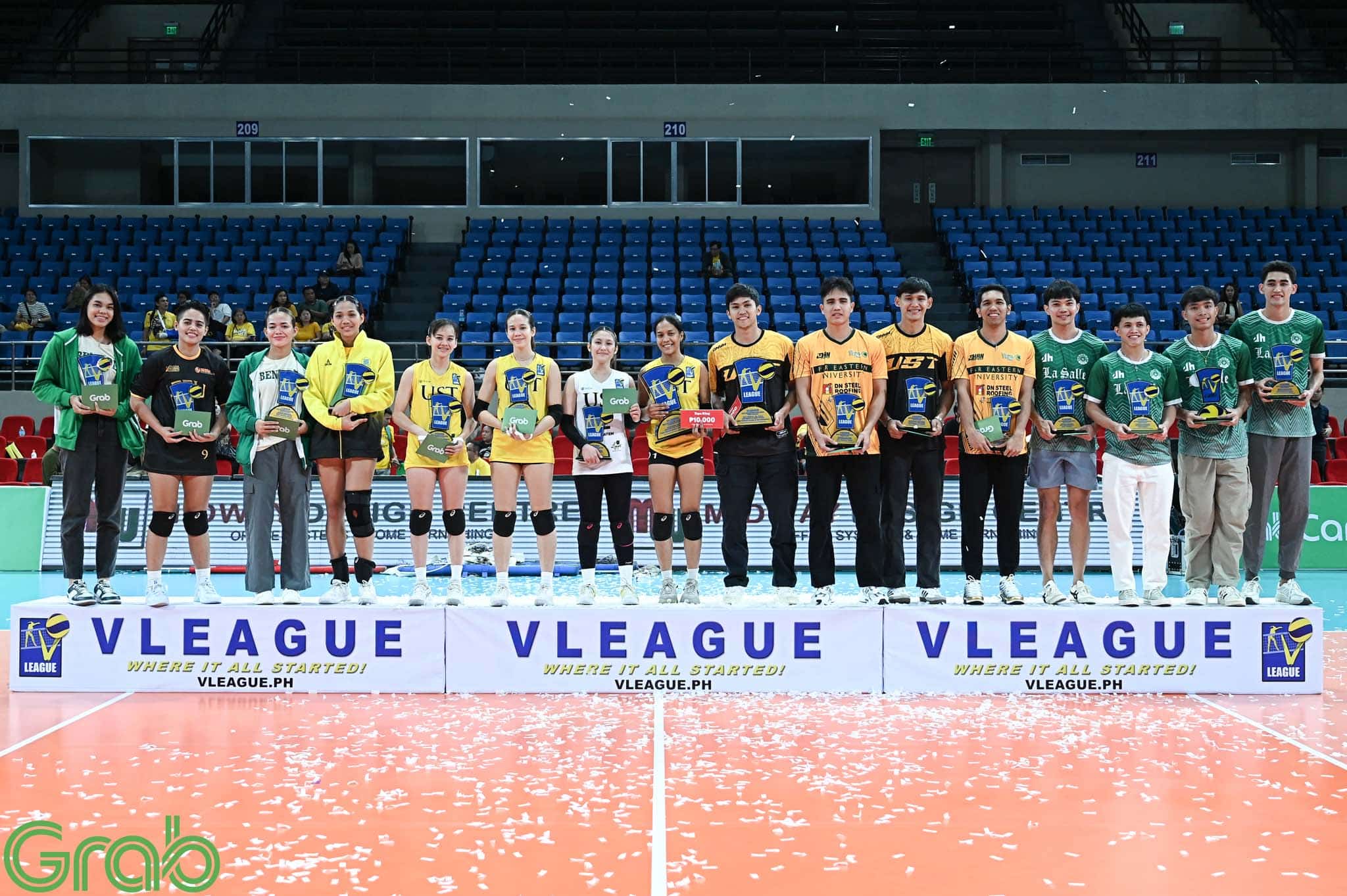 Individual awardees led by UST Golden Spikers'Gboy De Vega, who won MVP, of the  2024 V-League Collegiate Challenge poyos