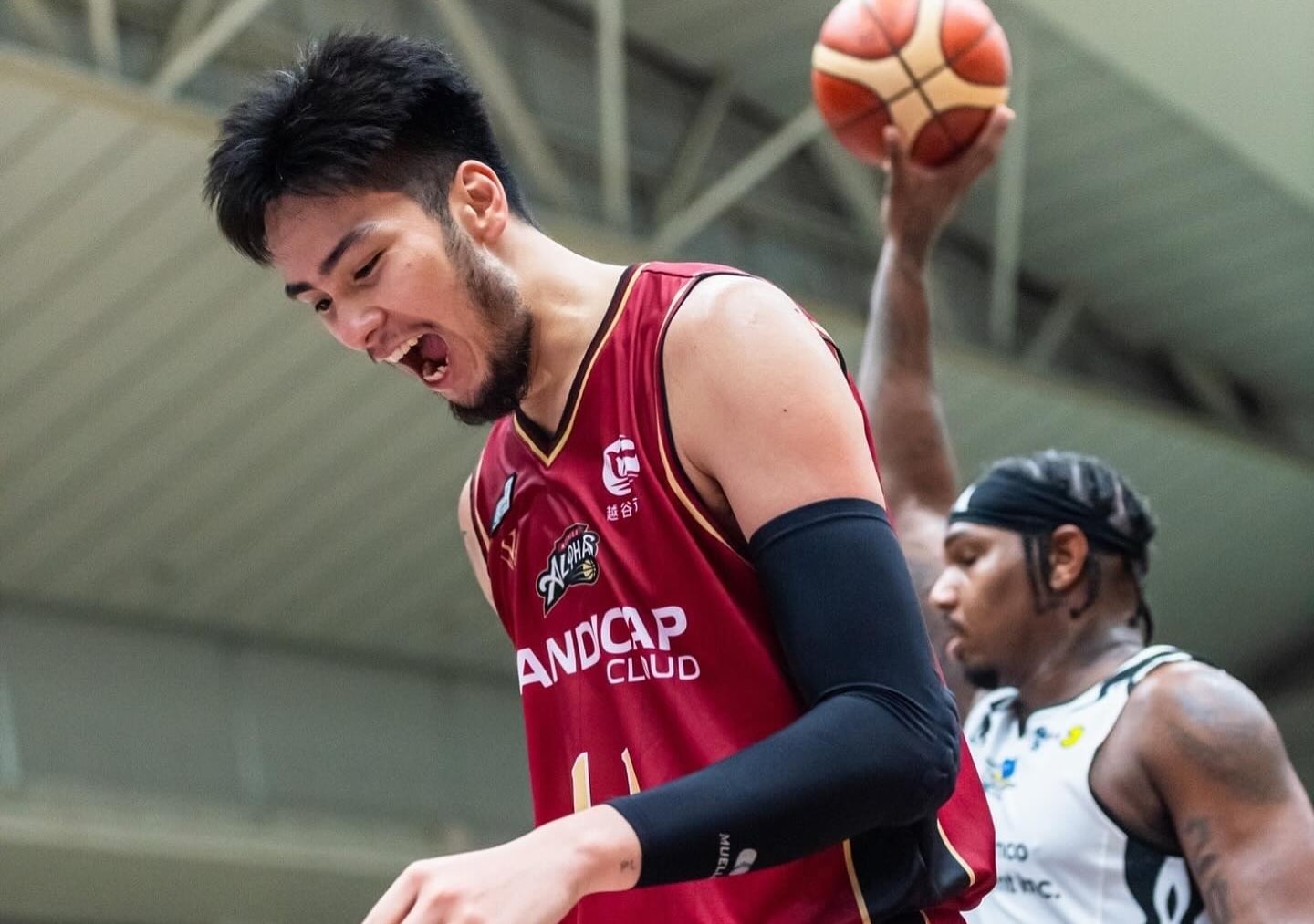 Koshigaya Alphas Filipino enter Kai Sotto during a Japan B.League game. 