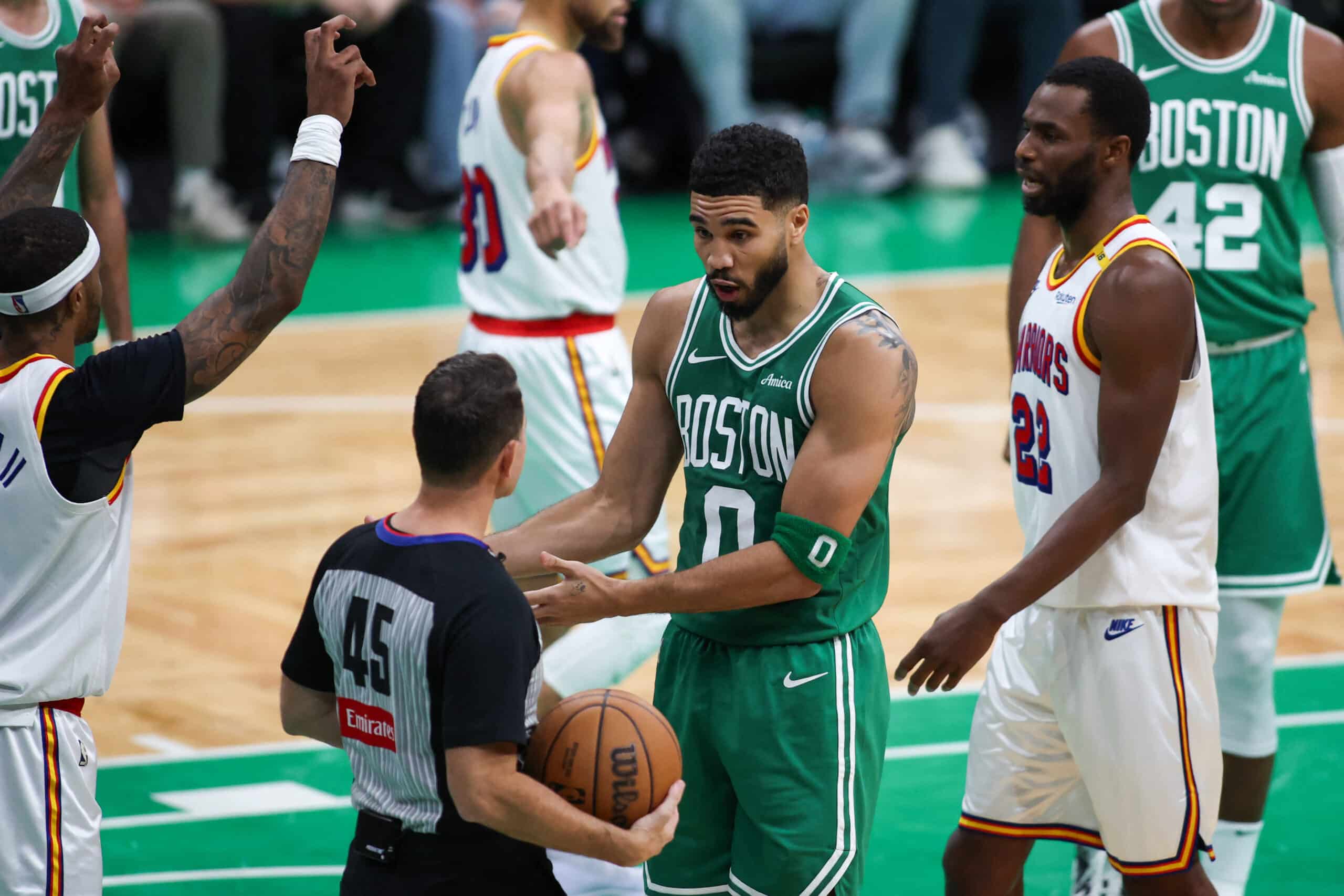 Boston Celtics forward Jayson Tatum Golden State Warriors