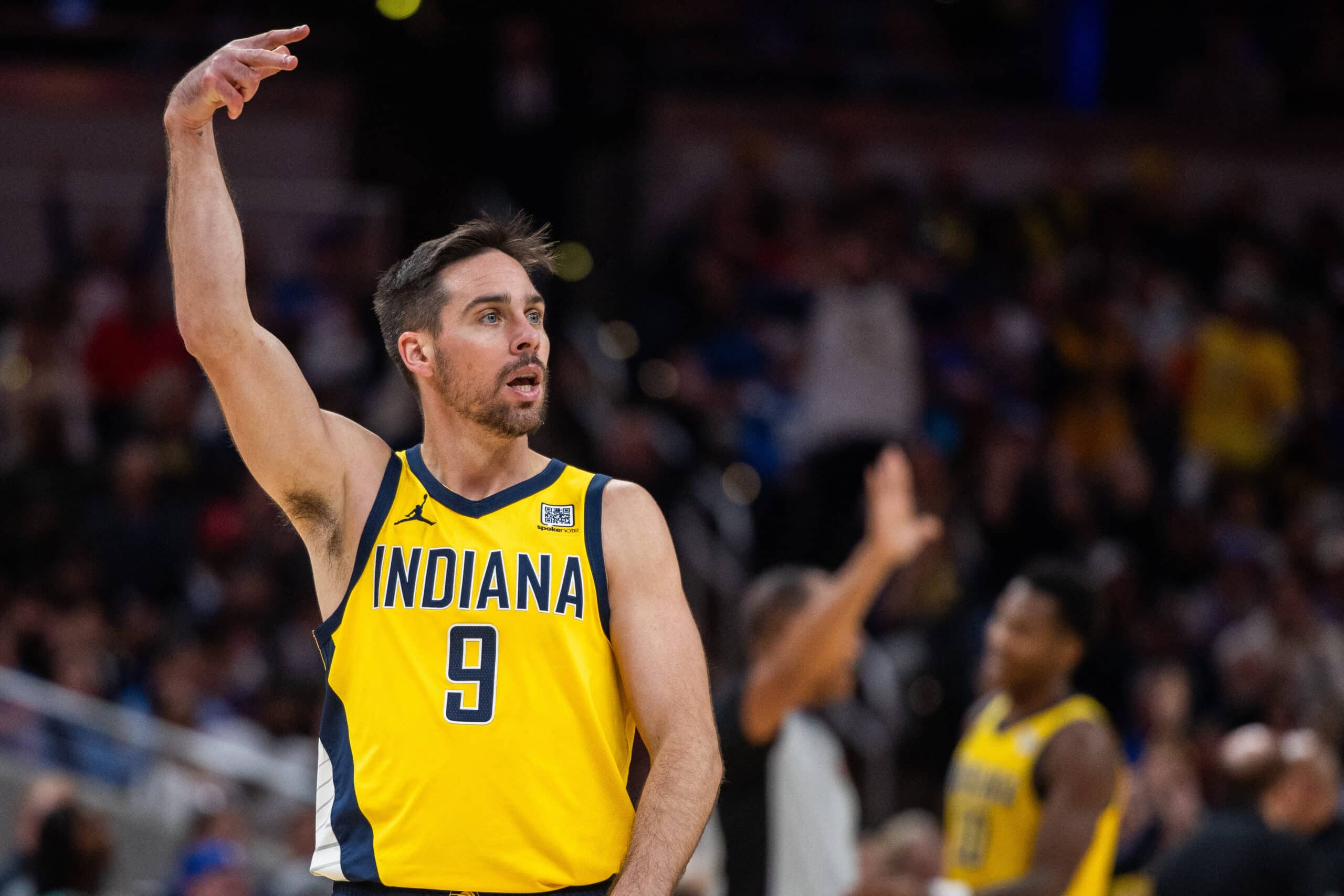 Indiana Pacers guard T.J. McConnell (9) NBA CUp