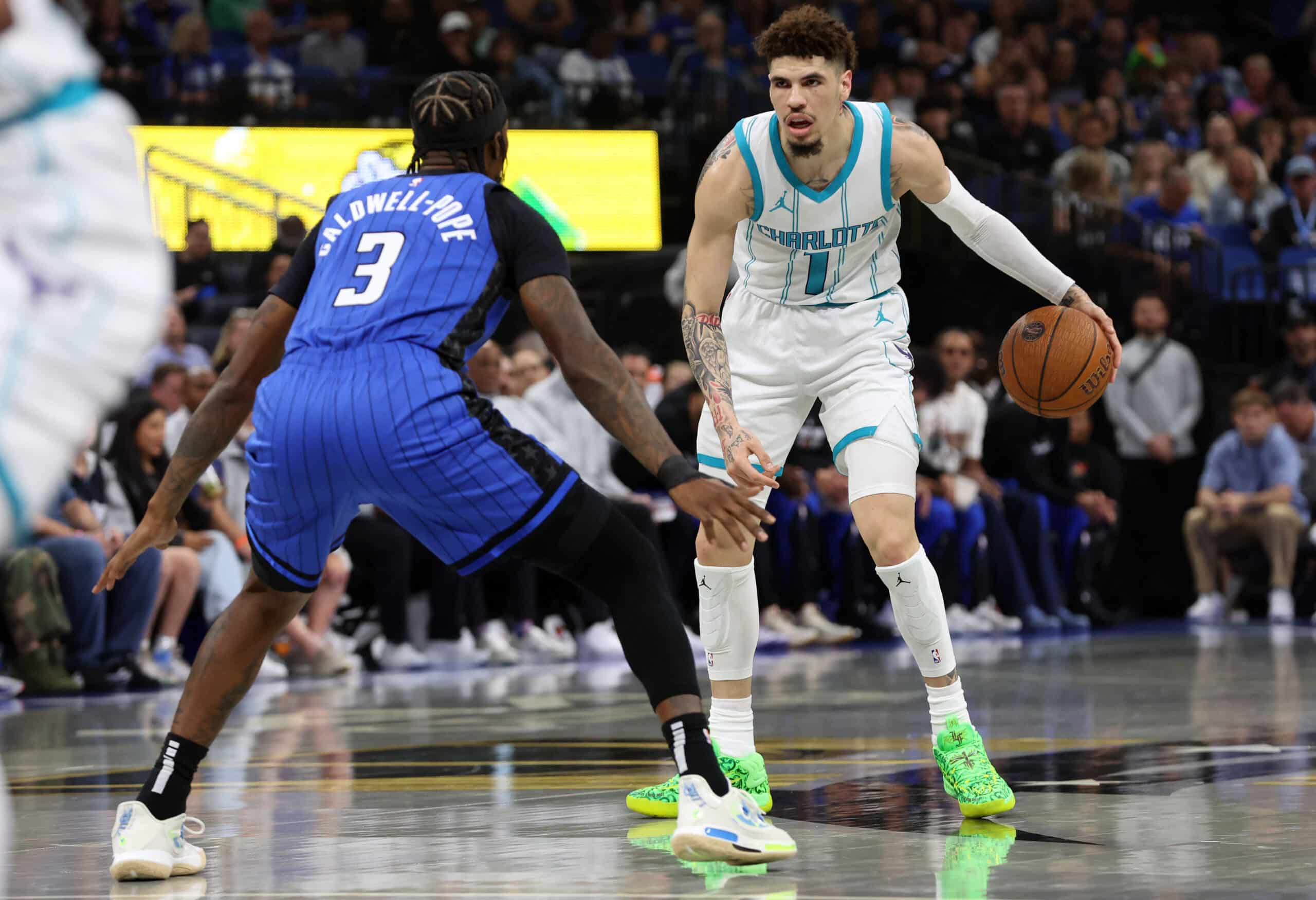 Charlotte Hornets guard LaMelo Ball NBA Cup Orlando Magic