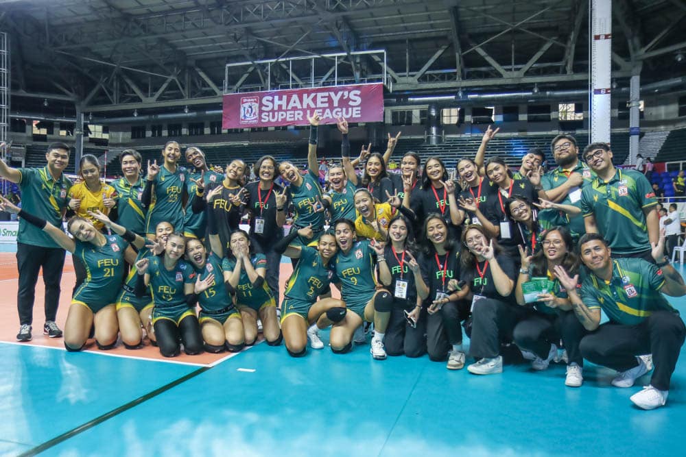 FEU Lady Tamaraws bronze finish in the 2024 Shakey’s Super League Pre-season Championship. –SSL PHOTO