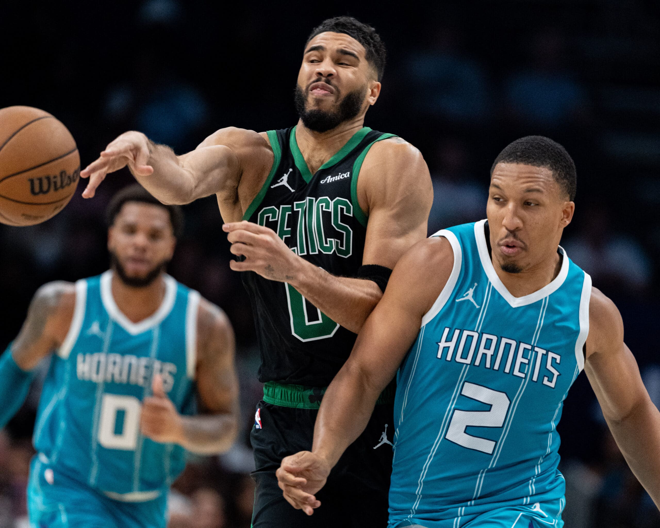 Grant Williams: No’malicious intent’ behind hard foul on Jayson Tatum