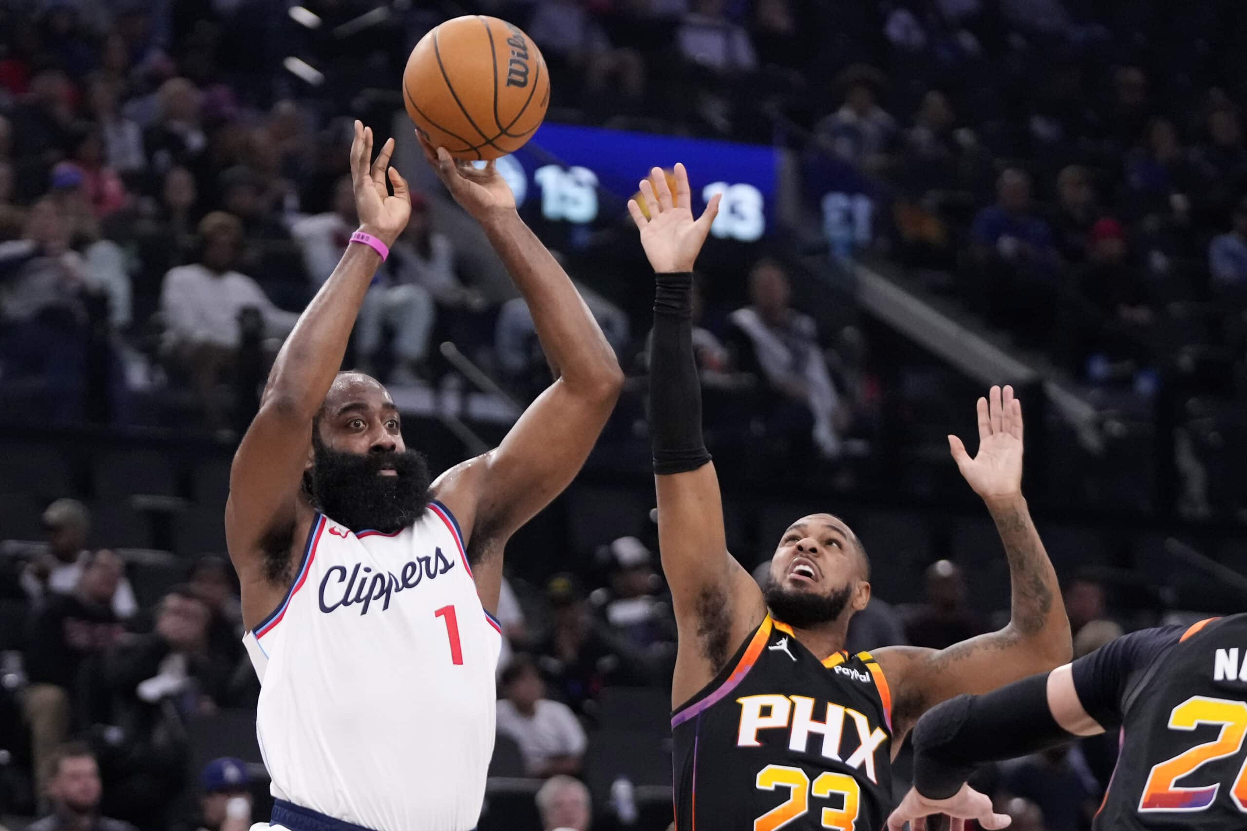 Los Angeles Clippers guard James Harden, NBA