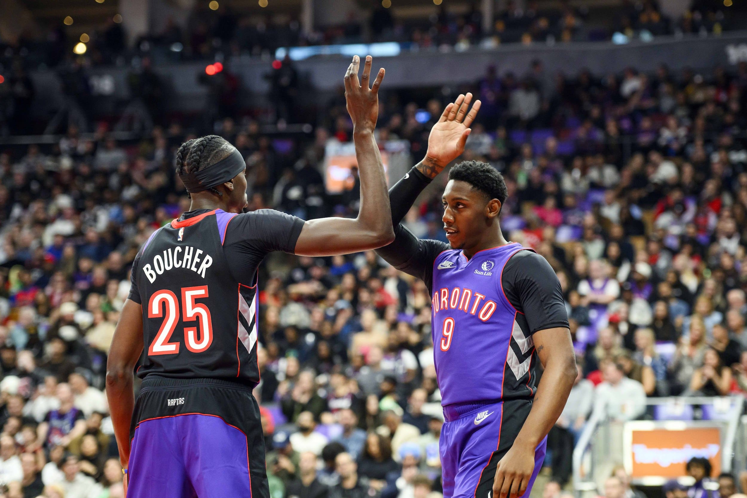 RJ Barrett Chris Boucher Raptors beat Kings NBA