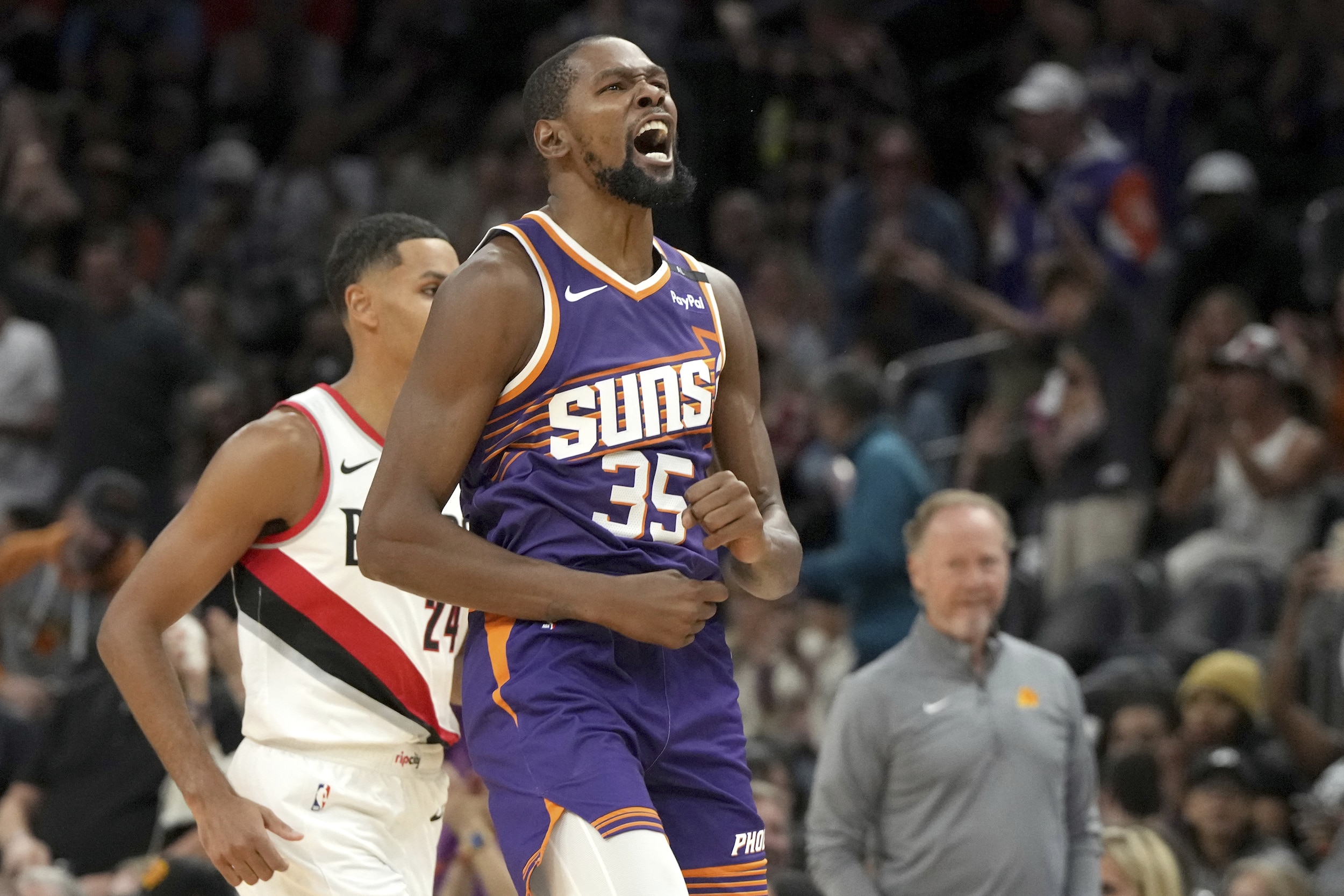 Booker scores 28, Durant has 21 as Suns down Trail Blazers