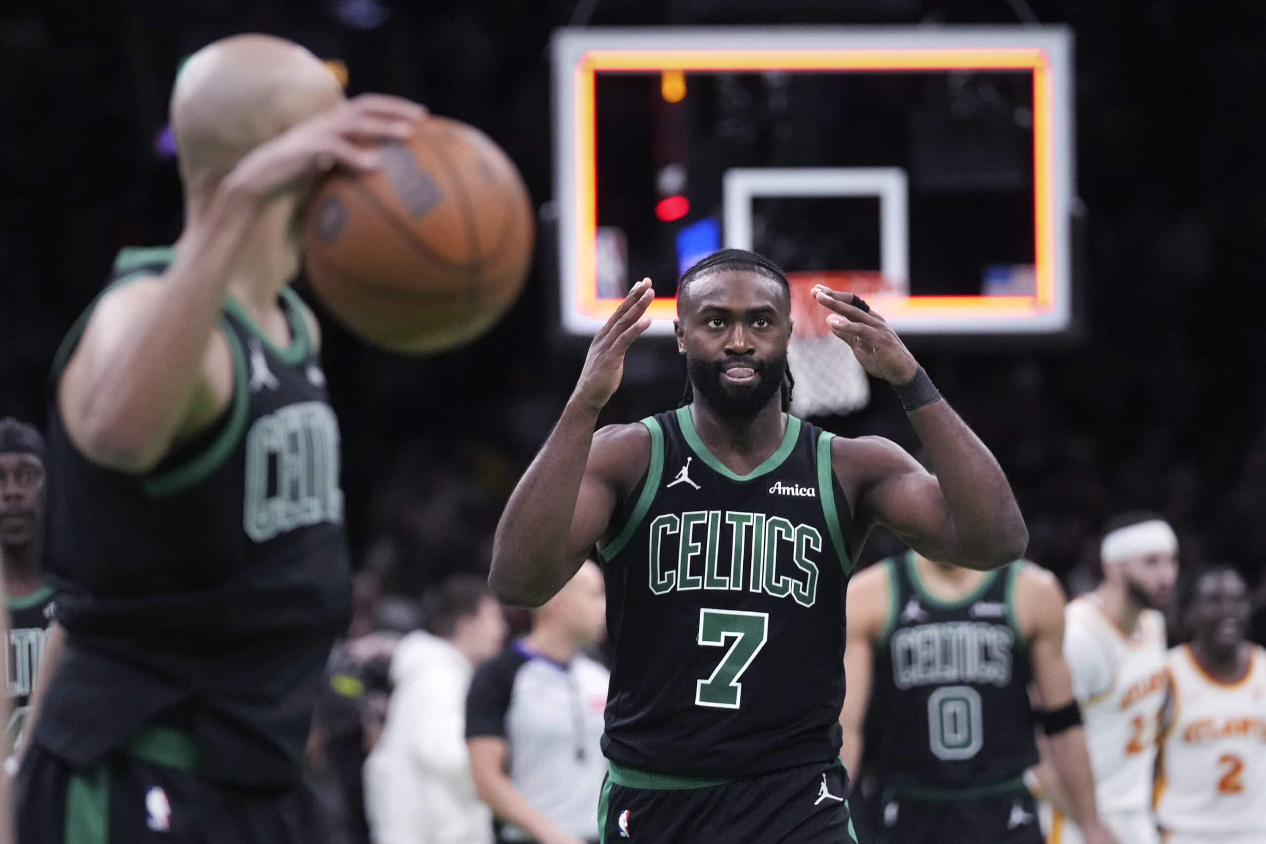 Boston Celtics guard Jaylen Brown NBA CUp 2024