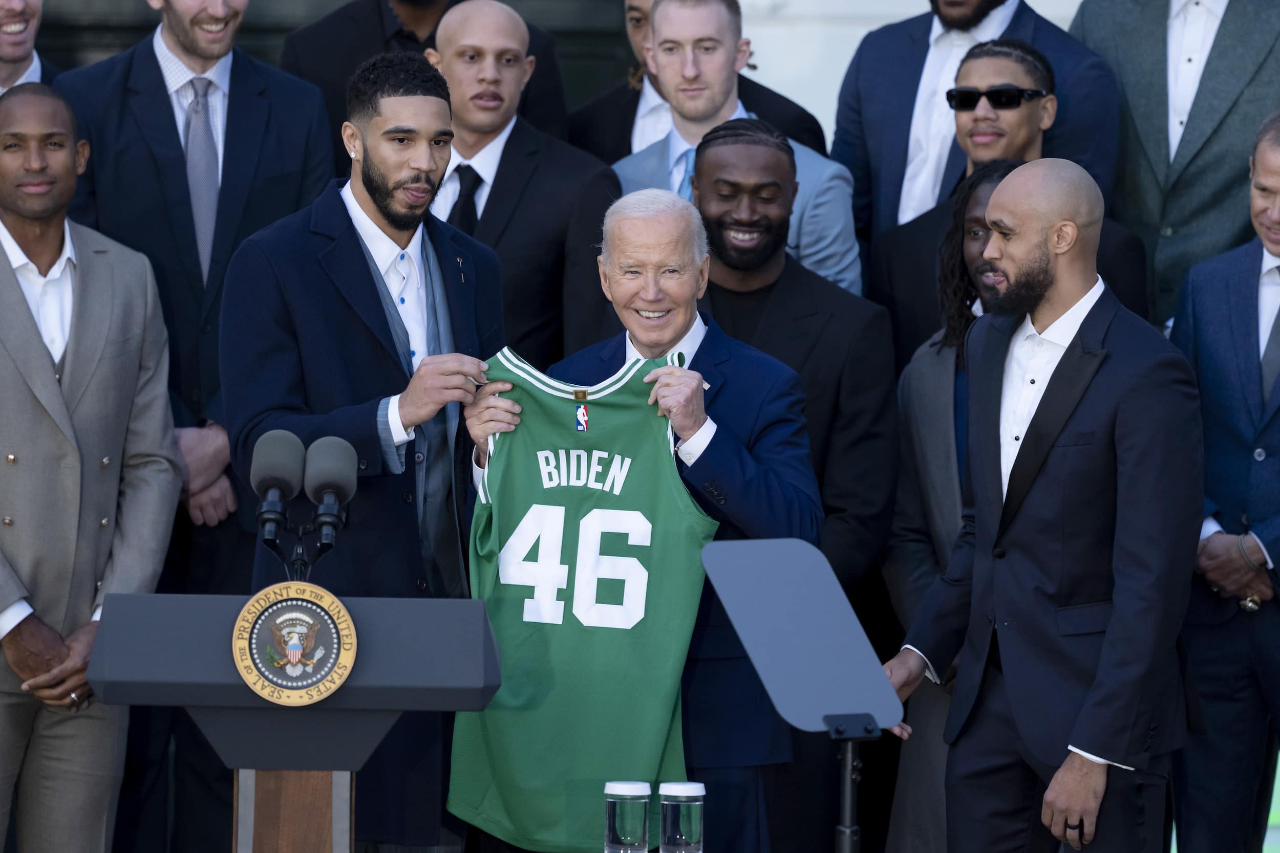 NBA Boston Celtics US President Joe Biden White House