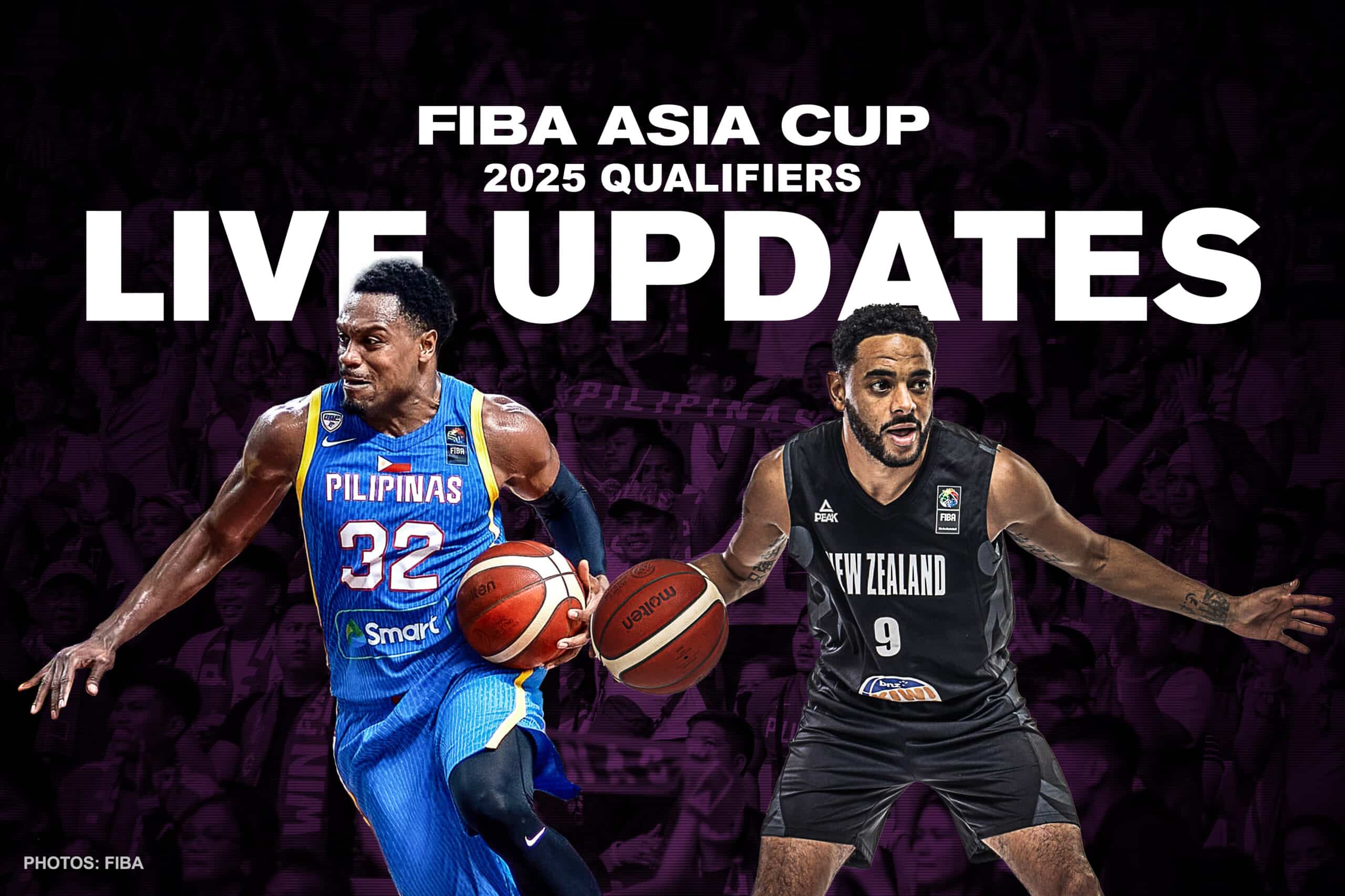 LIVE: Gilas Pilipinas vs New Zealand at Fiba Asia Cup Qualifiers