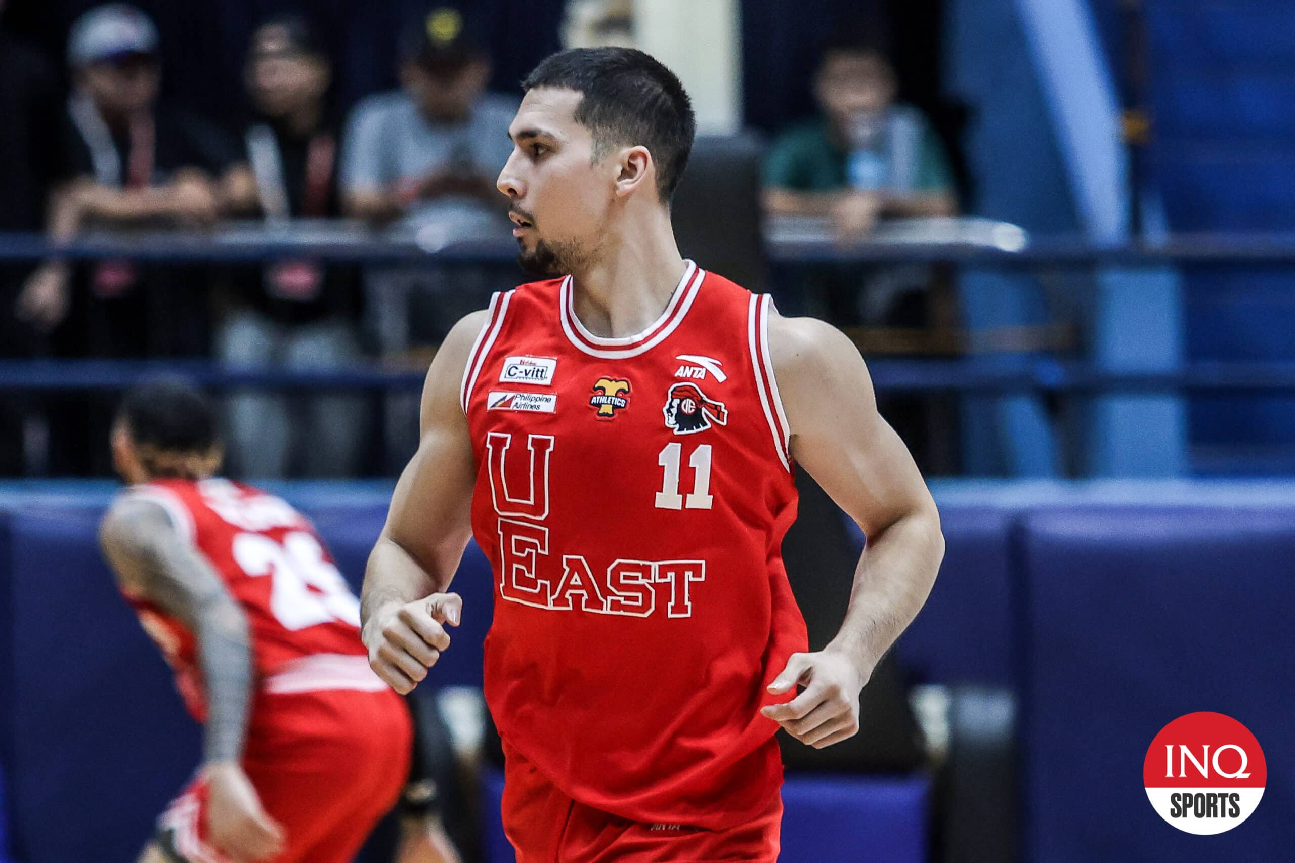 John Abate, one of the UE Red Warriors' top guys, during a UAAP Season 87 men's basketball game