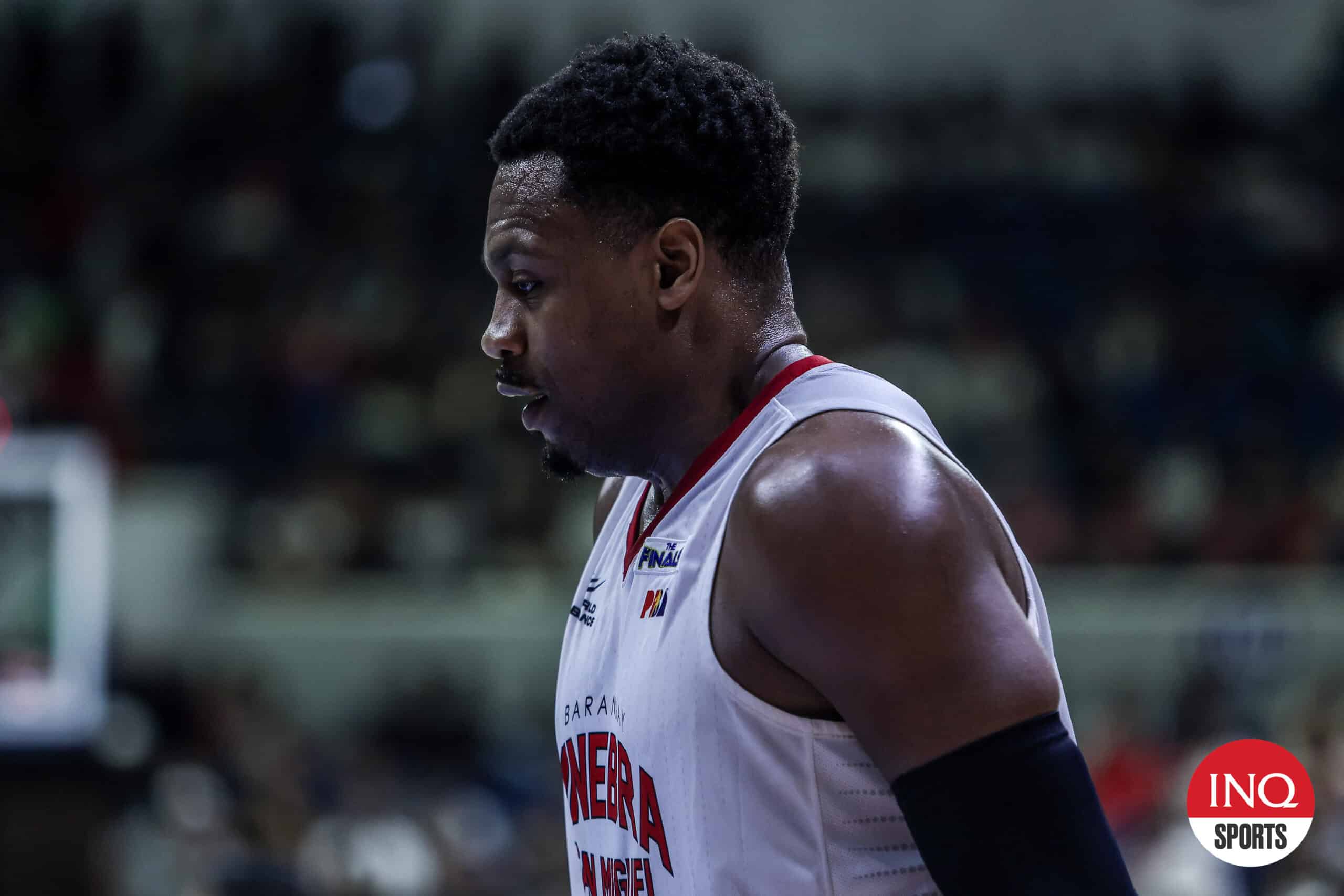 Barangay Ginebra Gin Kings import Justin Brownlee during the PBA Governors' Cup Finals.