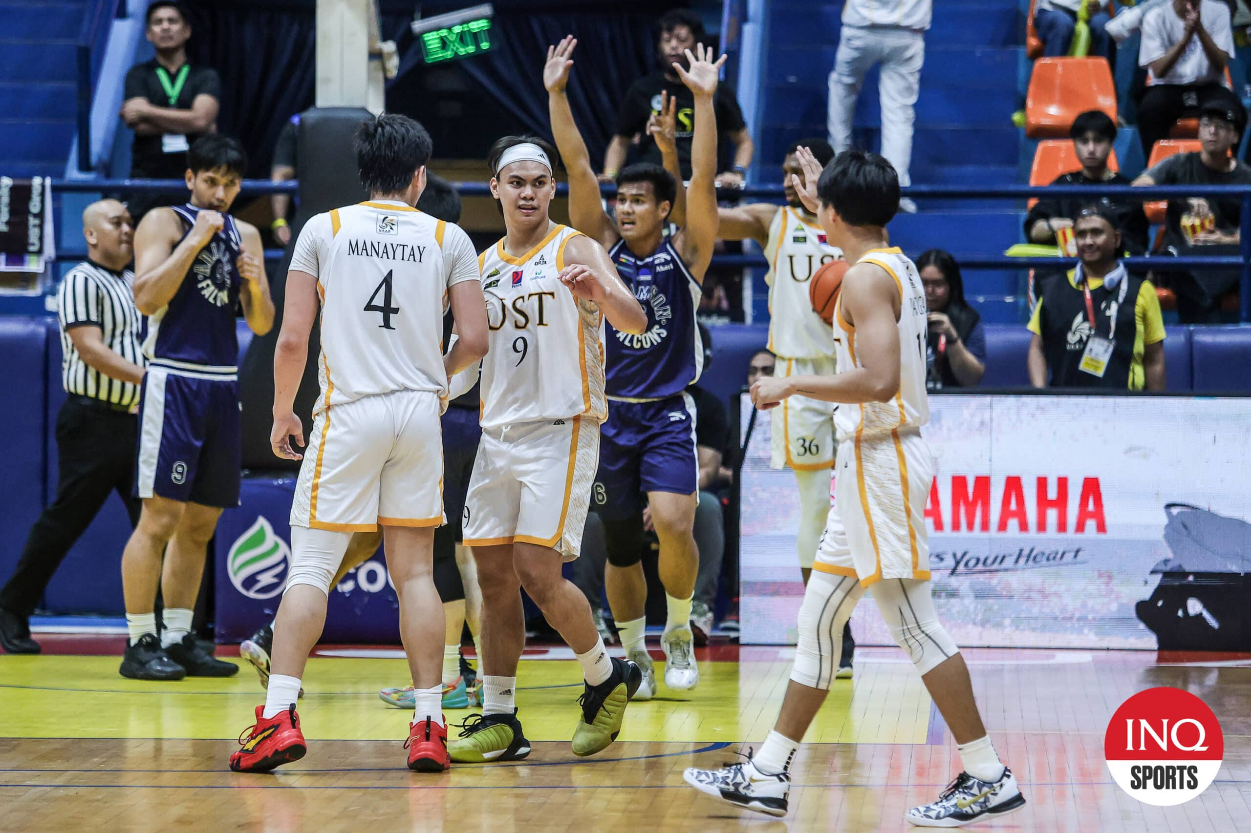 UST Growling Tigers in the UAAP Season 87 men's basketball tournament game against Adamson Falcons.