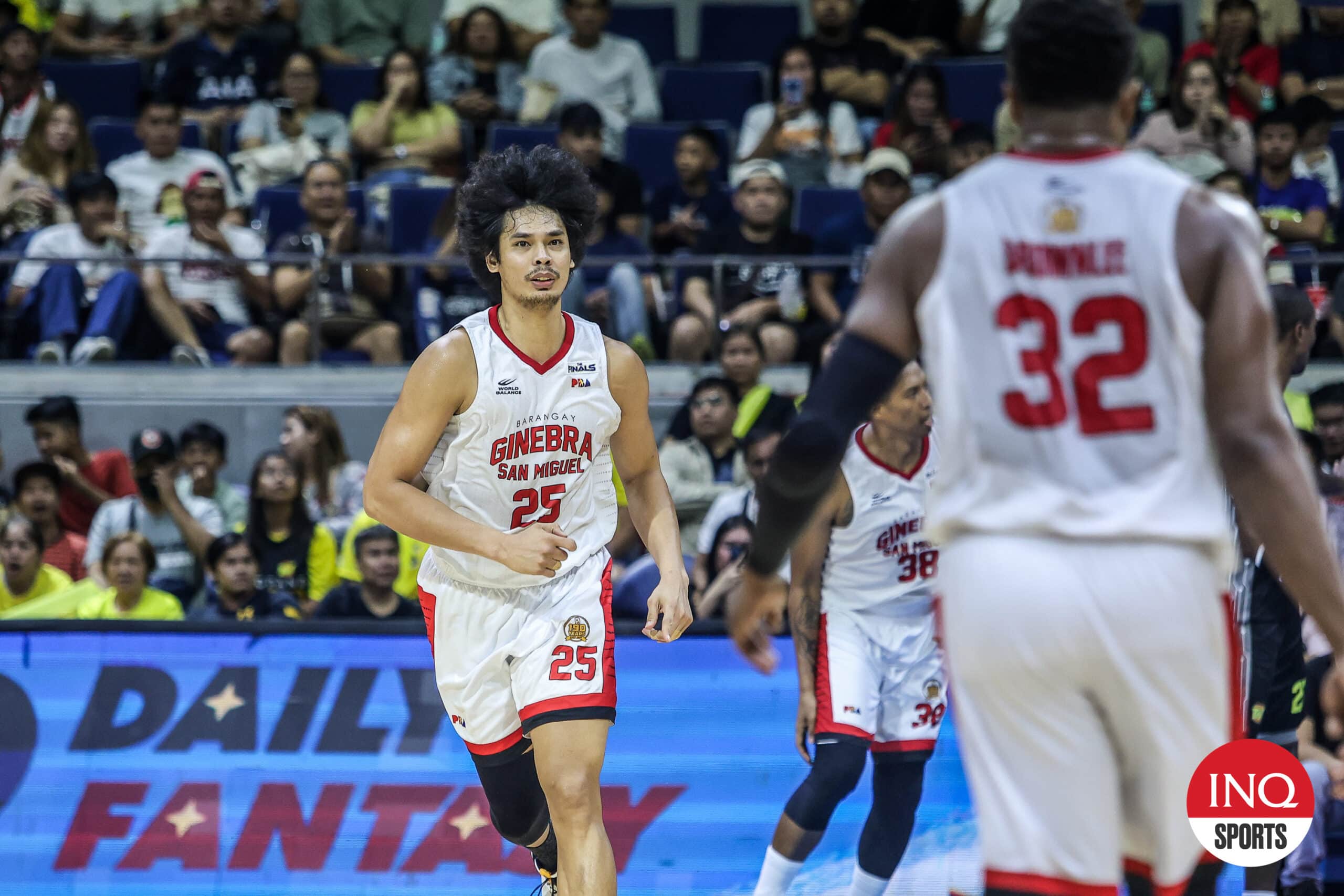 Barangay Ginebra Gin Kings Japeth Aguilar during the PBA Governors' Cup Finals Game 3 against TNT Tropang Giga.