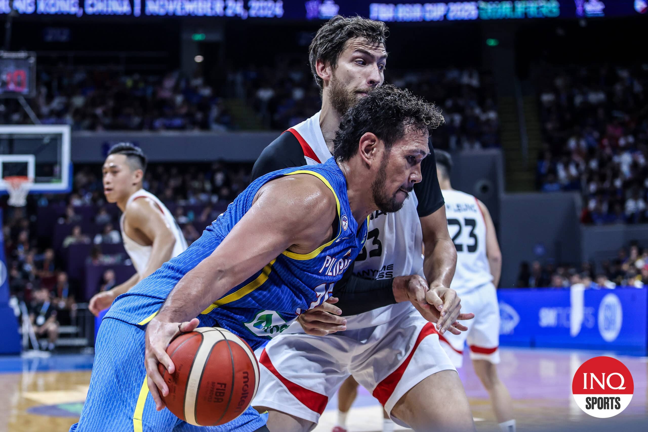 Center June Mar Fajardo during Gilas Pilipinas game against Hong Kong in the Fiba Asia Cup 2025 Qualifiers.