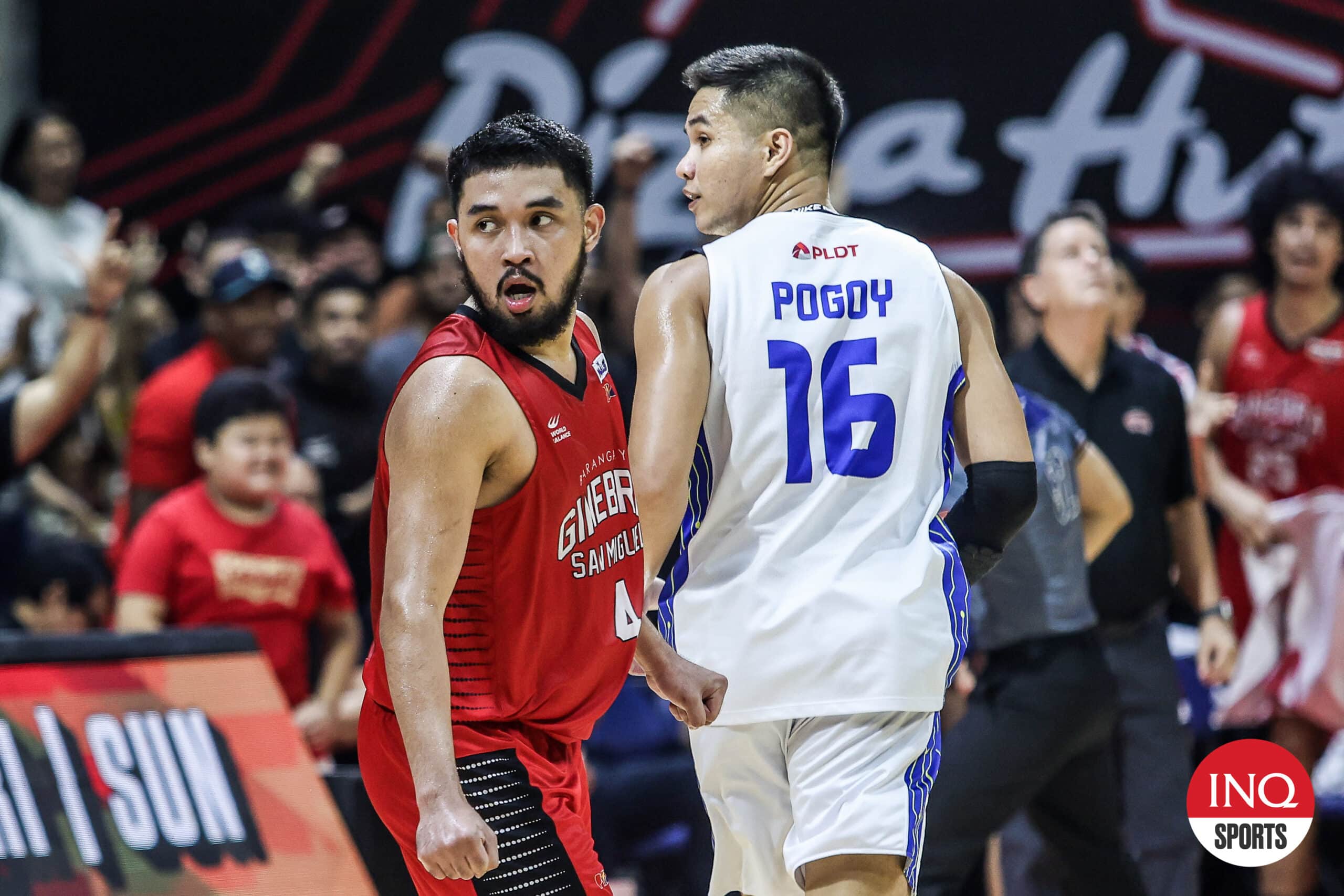 Barangay Ginebra Gin Kings' RJ Abarrientos during the PBA Governors' Cup Finals Game 4 against TNT Tropang Giga. TNT beat Ginebra to win the championship.