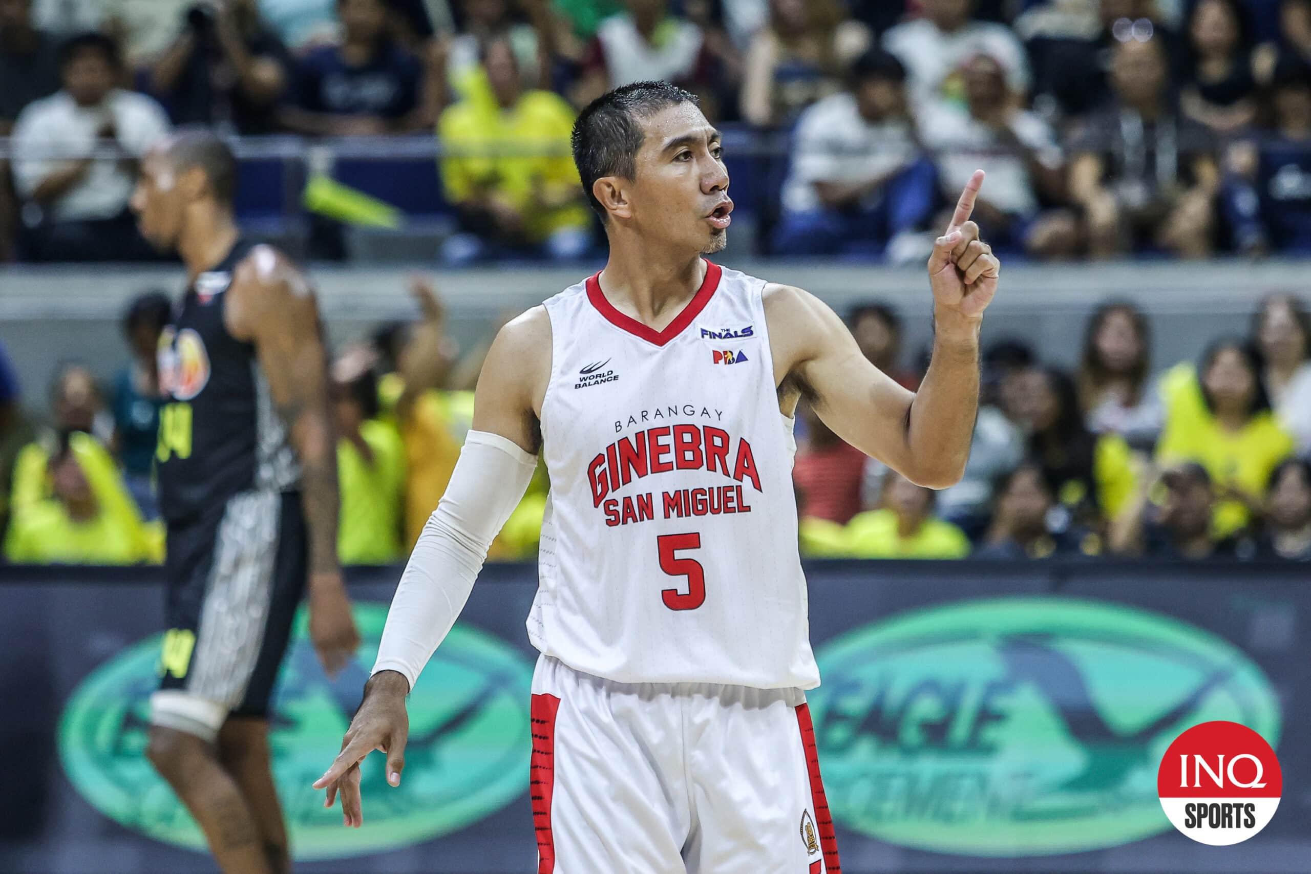 Veteran Ginebra guard LA Tenorio during the PBA Governors' Cup Finals Game 3. 