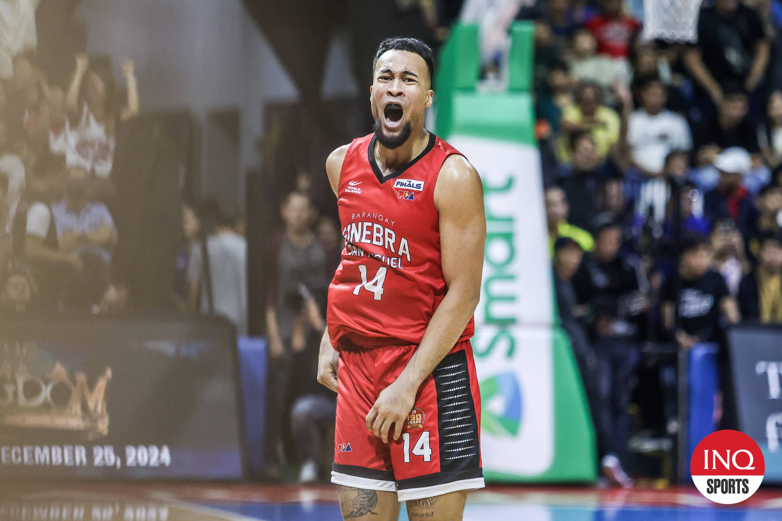 Barangay Ginebra Gin Kings' Stephen Holt during the PBA Governors' Cup Finals