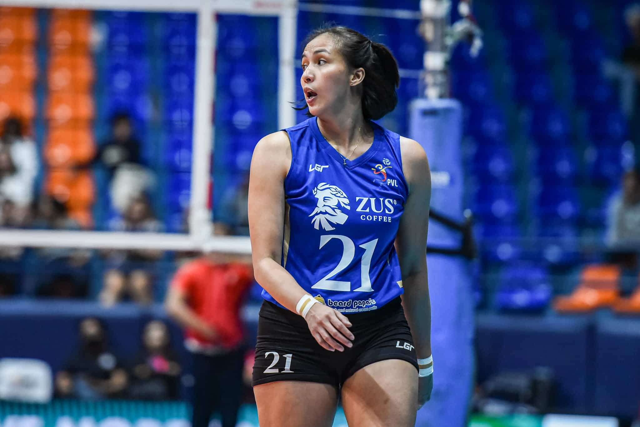 ZUS Coffee Thunderbelles' Jovelyn Gonzaga in the PVL All-Filipino Conference. 