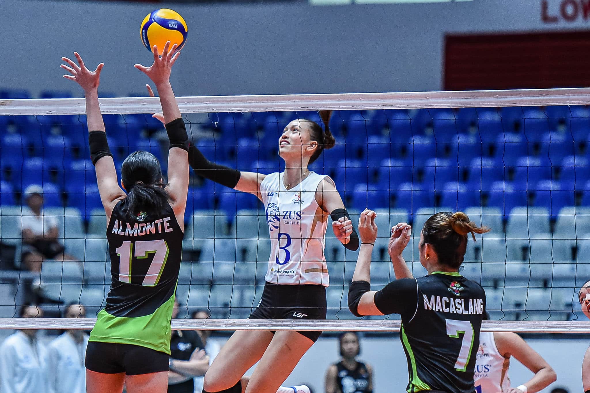 ZUS Coffee Thunderbelles rookie Thea Gagate during a PVL All-Filipino Conference game. 