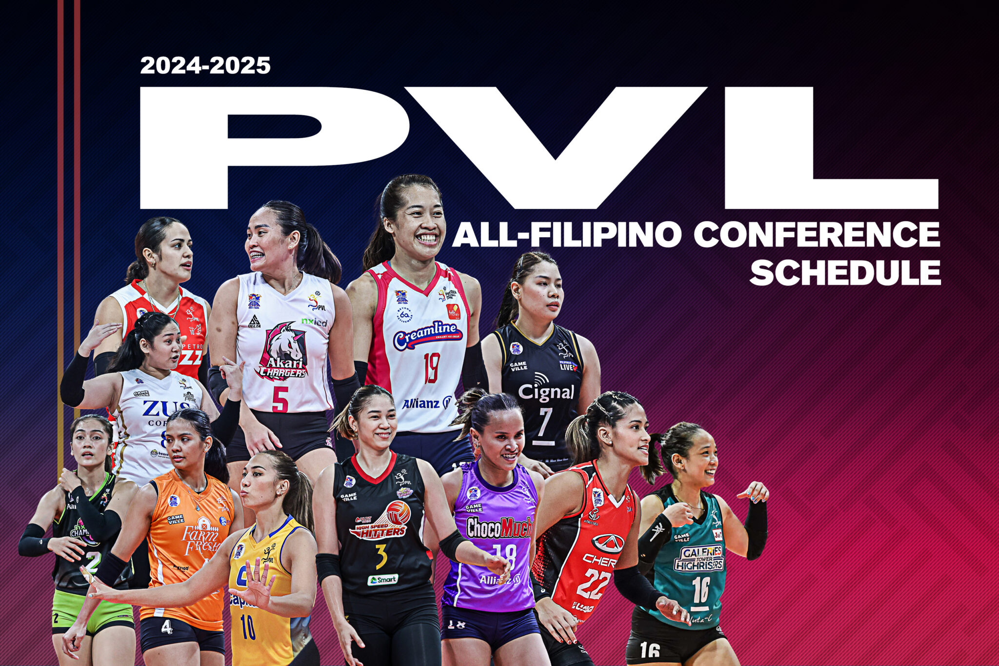 SCHEDULE PVL AllFilipino Conference 20242025 AsiaEurope Sports