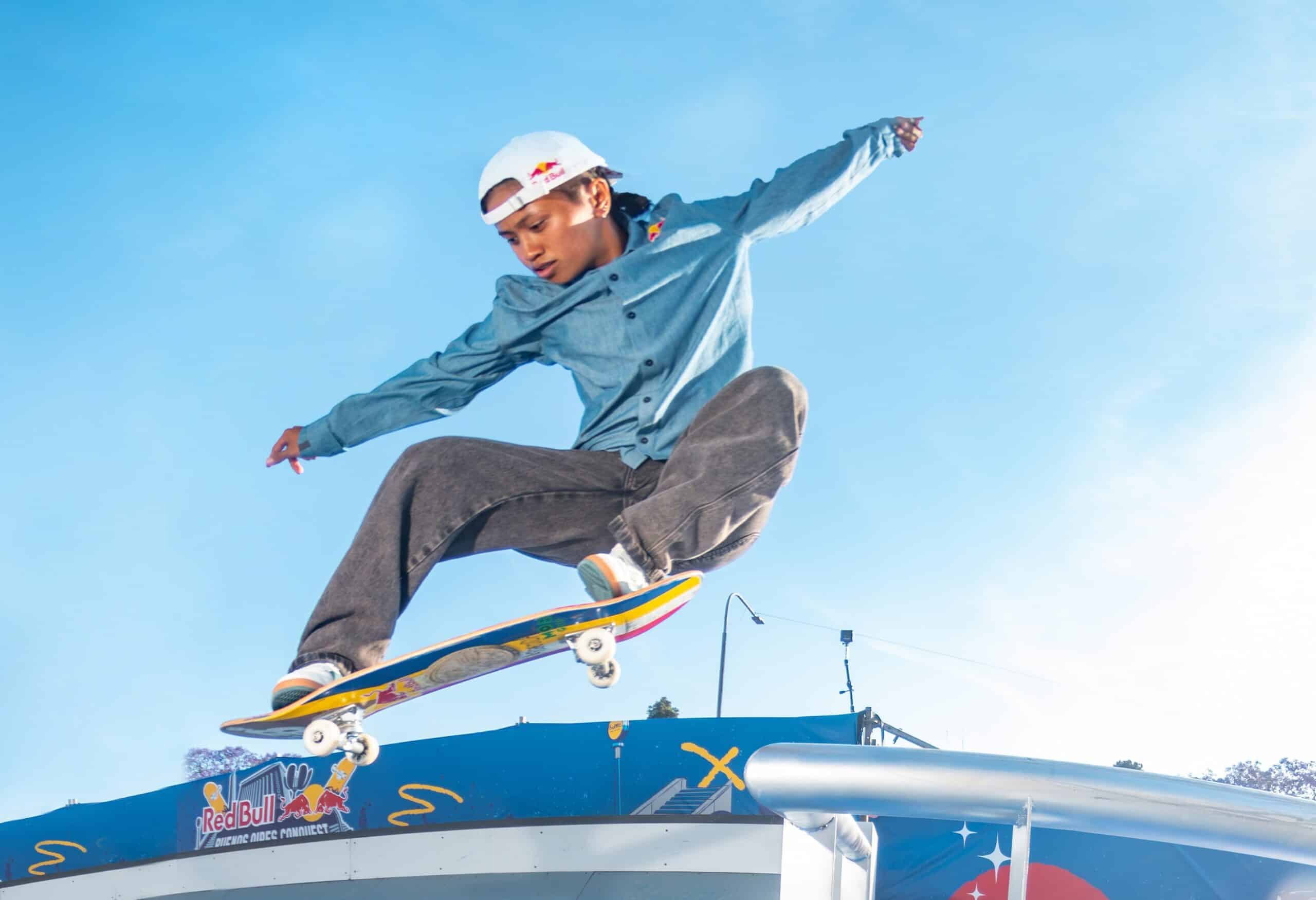 Filipino skateboarder Margielyn Didal rules the ed Bull Buenos Aires Conquest. 