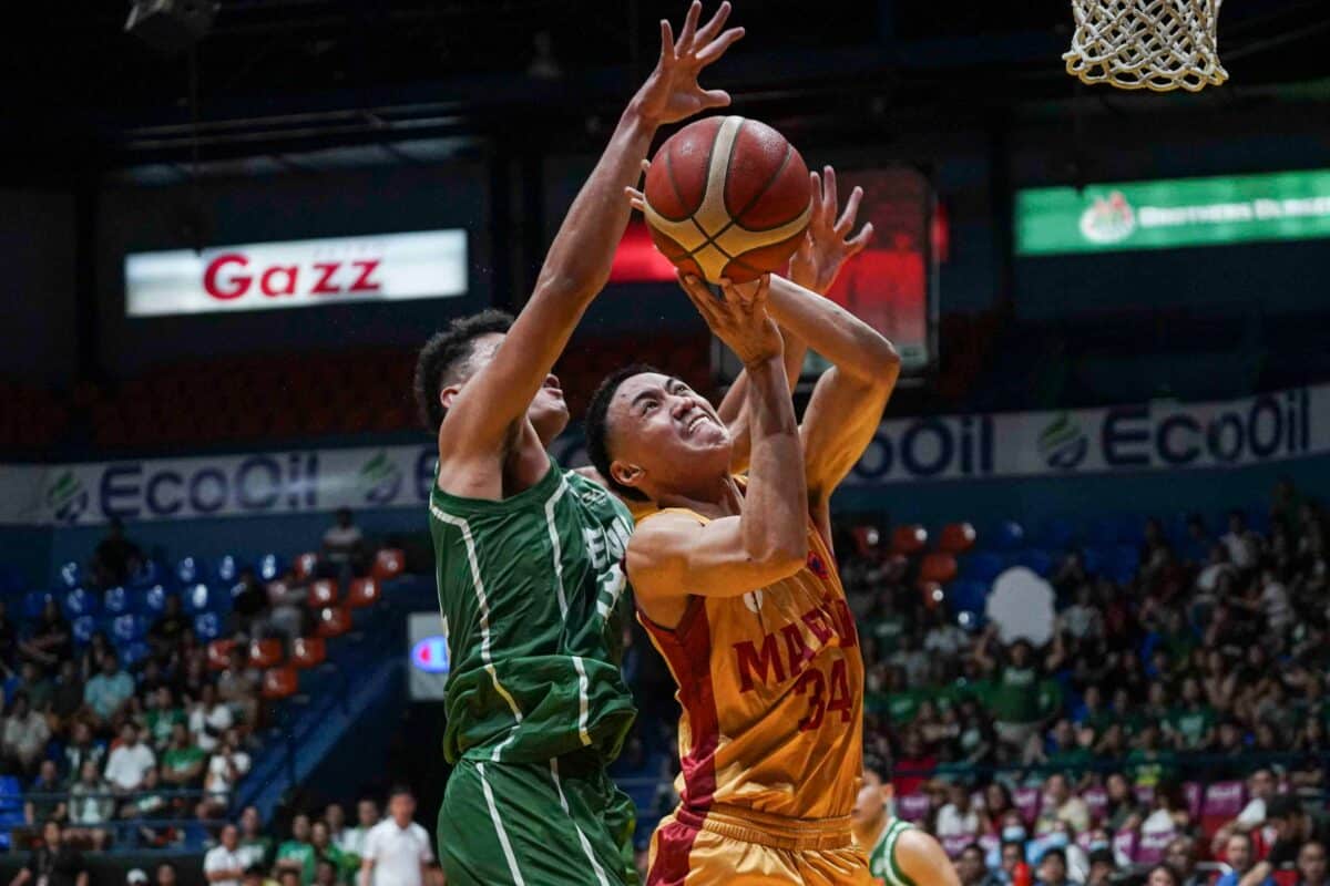 Allen Liwag (left) is also a great defensive player as shown against Yam Concepcion.