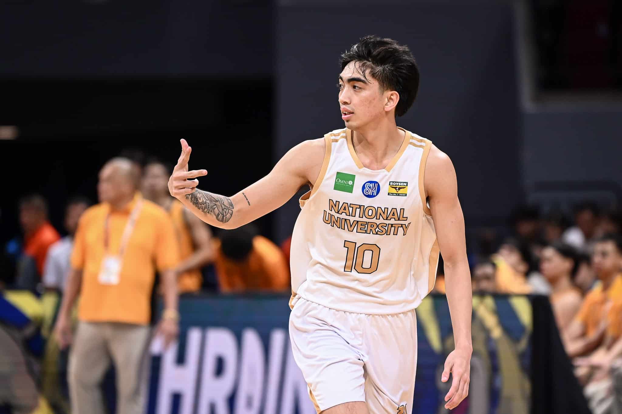 NU Bulldogs' Jojo Manansala during a UAAP Season 87 men's basketball game against UST Growling Tigers. 