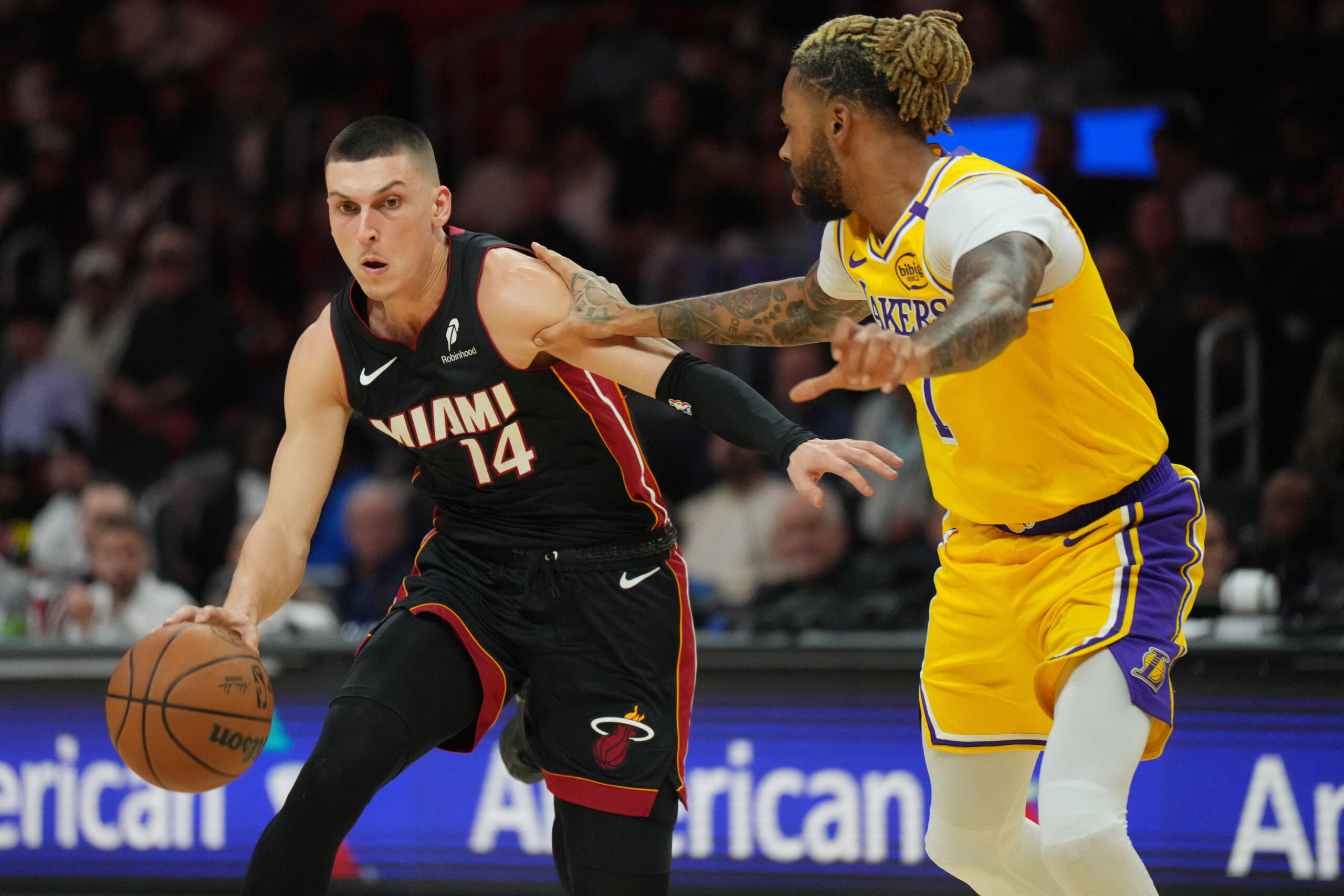 Miami Heat guard Tyler Herro Heat vs Lakers NBA