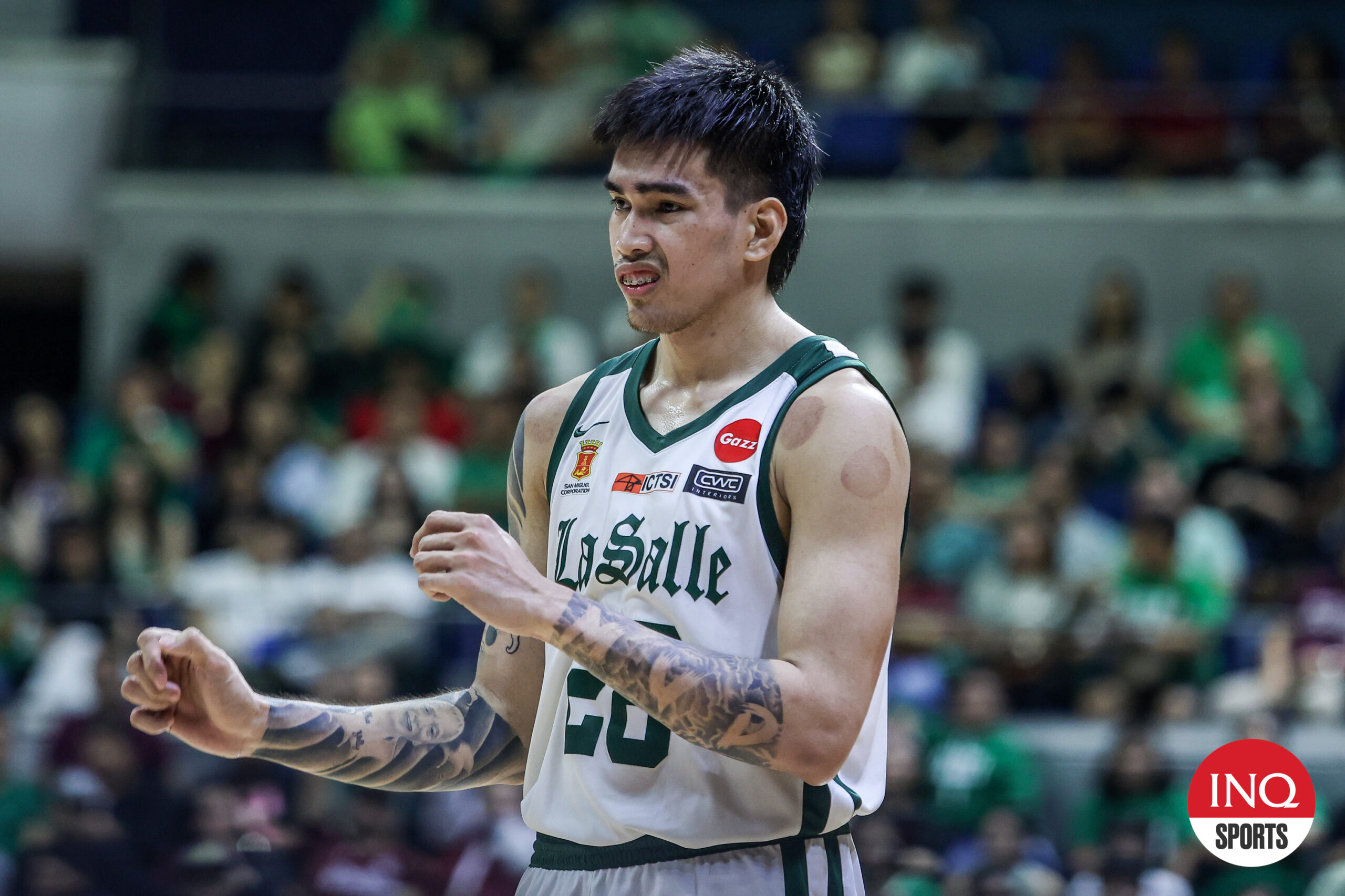 La Salle's Kevin Quiambao during Game 1 of the UAAP Season 87 men's basketball Finals against UP.