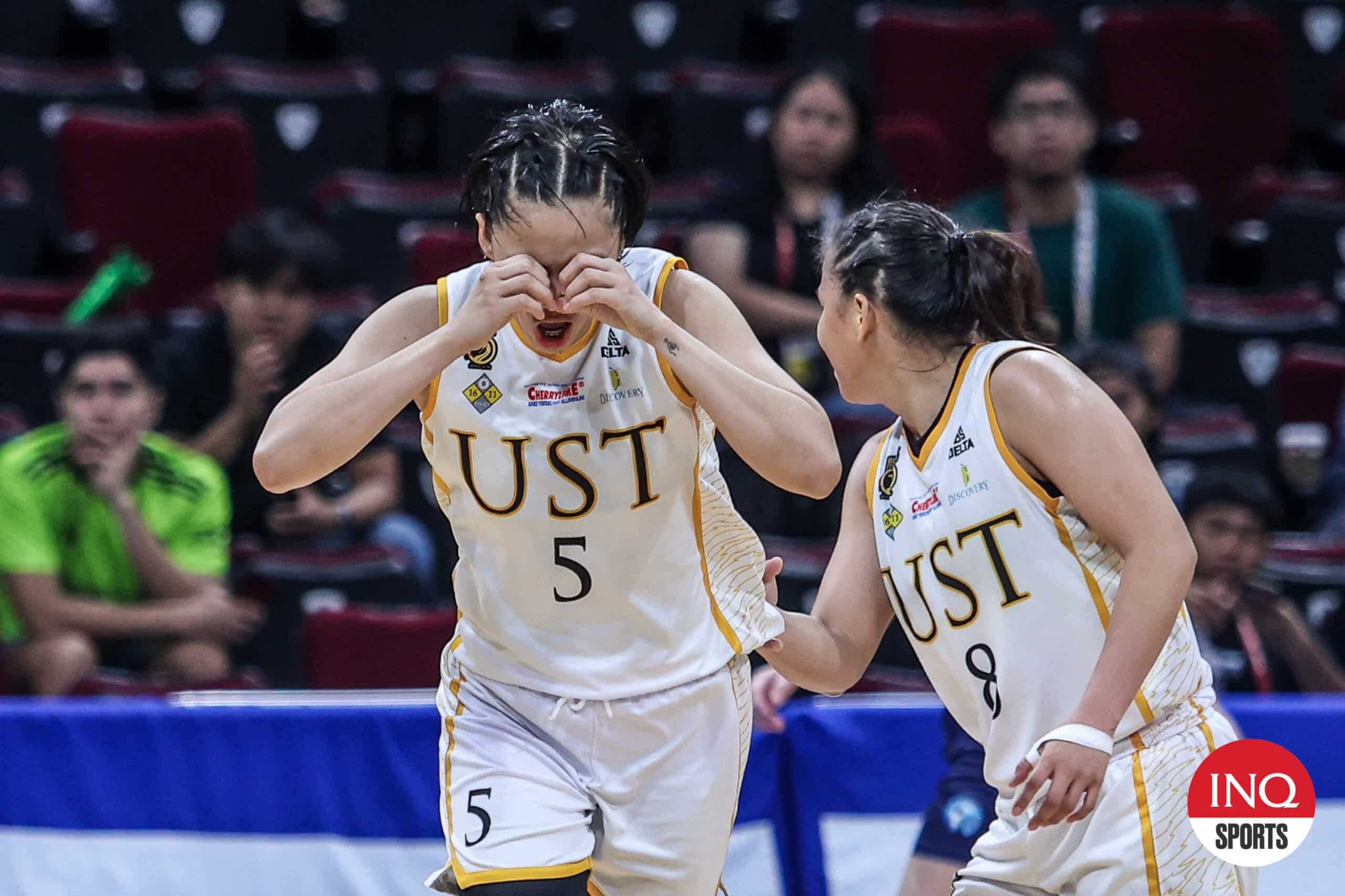 UST Growling Tigresses' Kent Pastrana during a stepladder semifinals game against Adamson Lady Falcons in the UAAP Season 87 women's basketball tournament