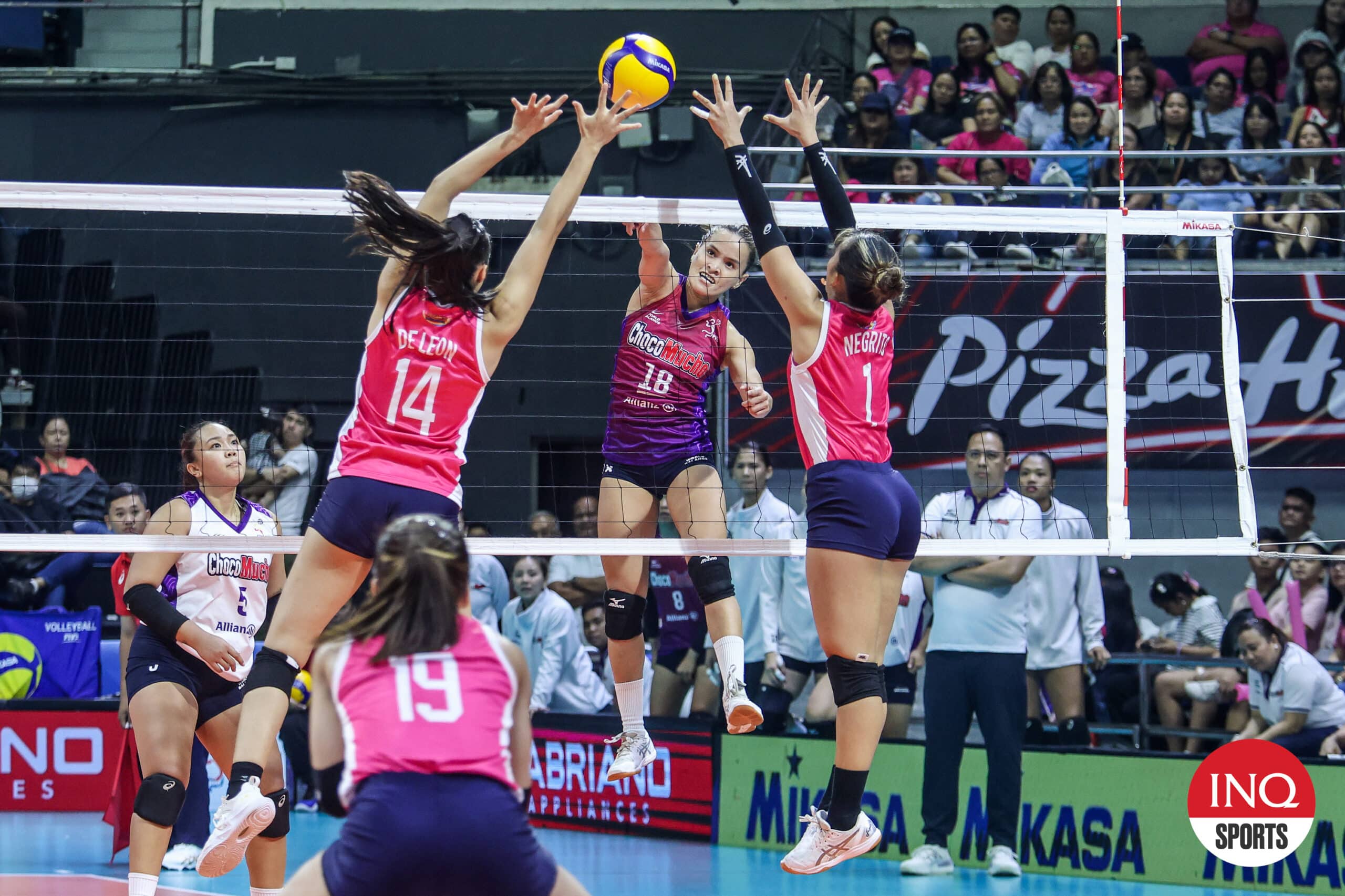 Choco Mucho Flying Titans' star Sisi Rondina during a PVL All-Filipino Conference game Creamline