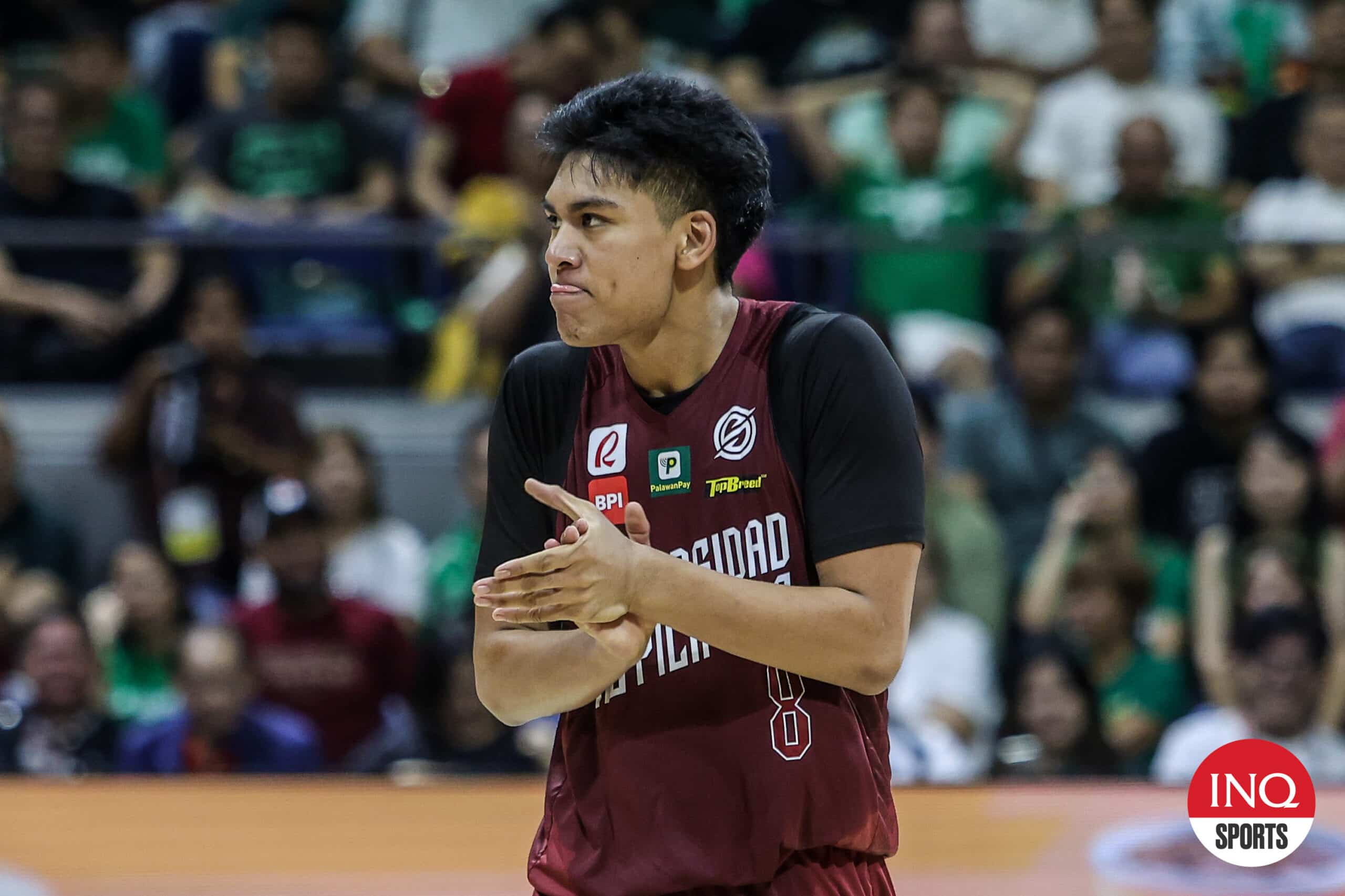 UP Fighting Maroons rookie Jacob Bayla during the UAAP Season 87 men's basketball Finals Game 1.