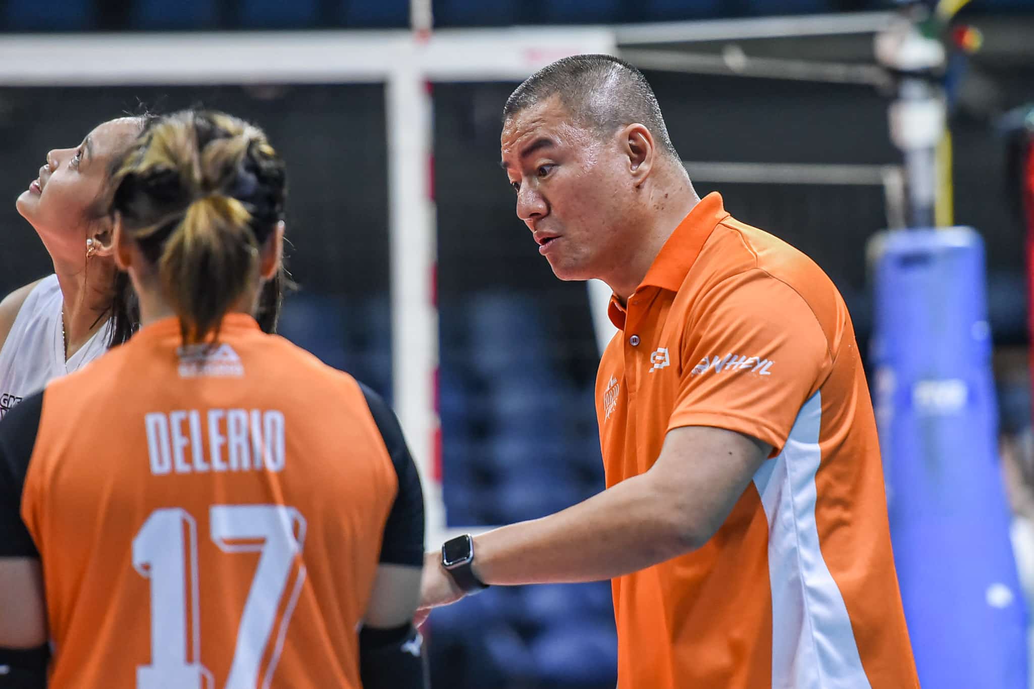 Farm Fresh coach Benson Bocboc during the PVL All-Filipino Conference.