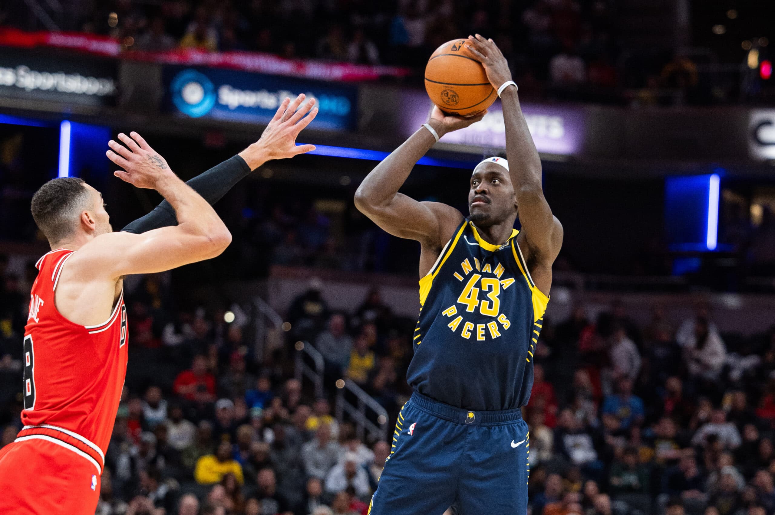 Indiana Pacers forward Pascal Siakam NBA vs Chicago Bulls