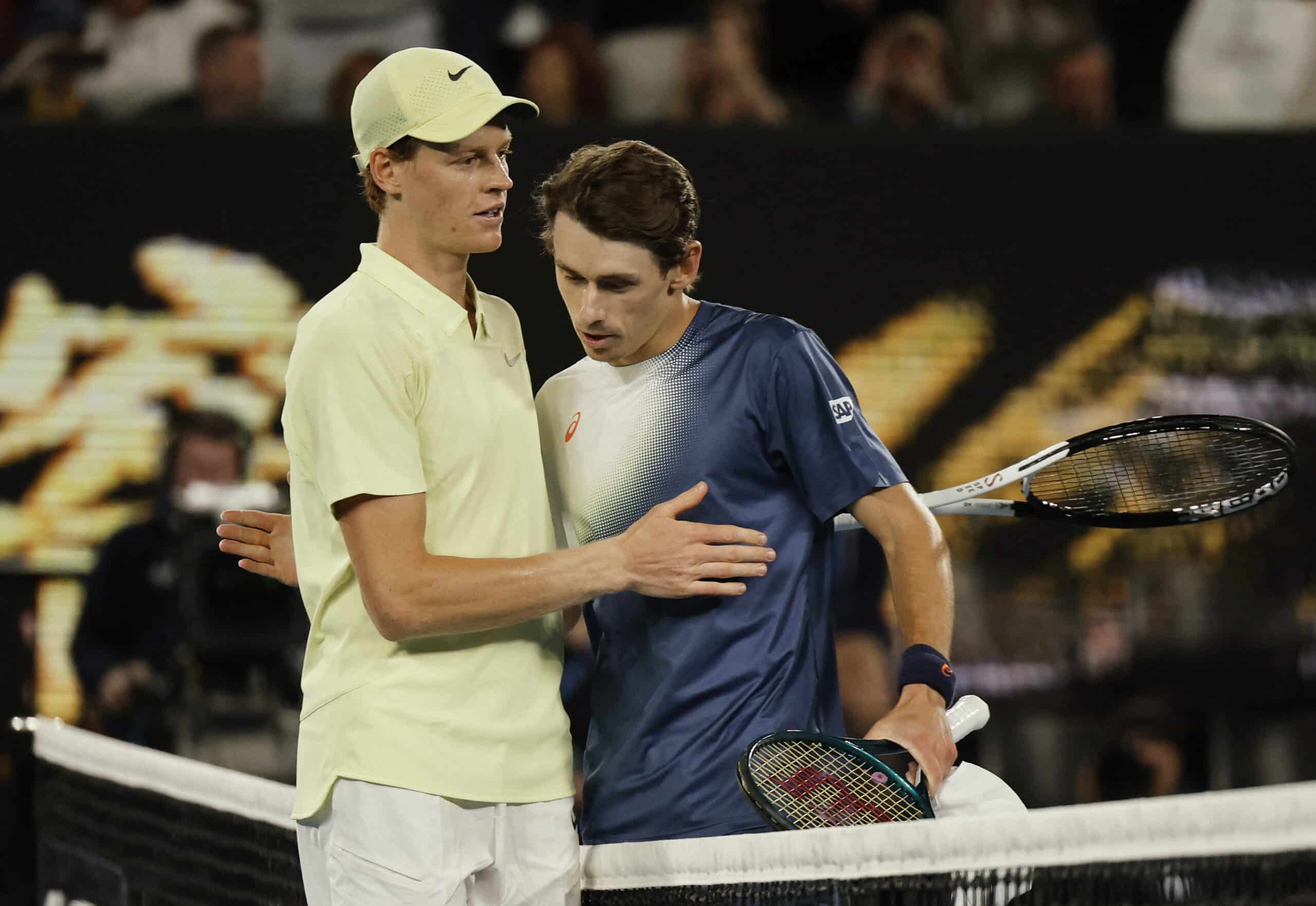 Jannik Sinner Australian Open 2025 semifinals Alex de Minaur