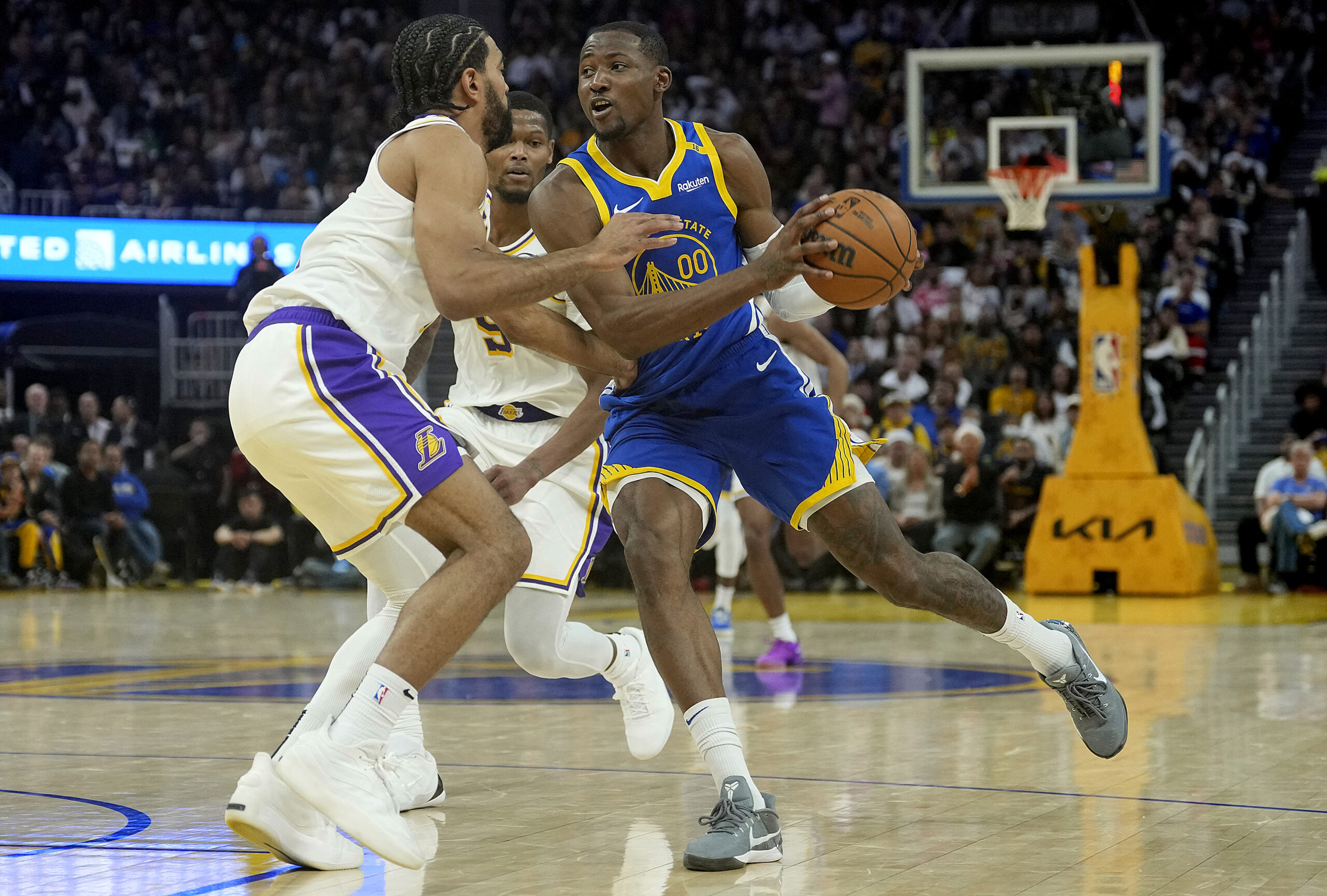 NBA Lakers vs Warriors Jonathan Kuminga 