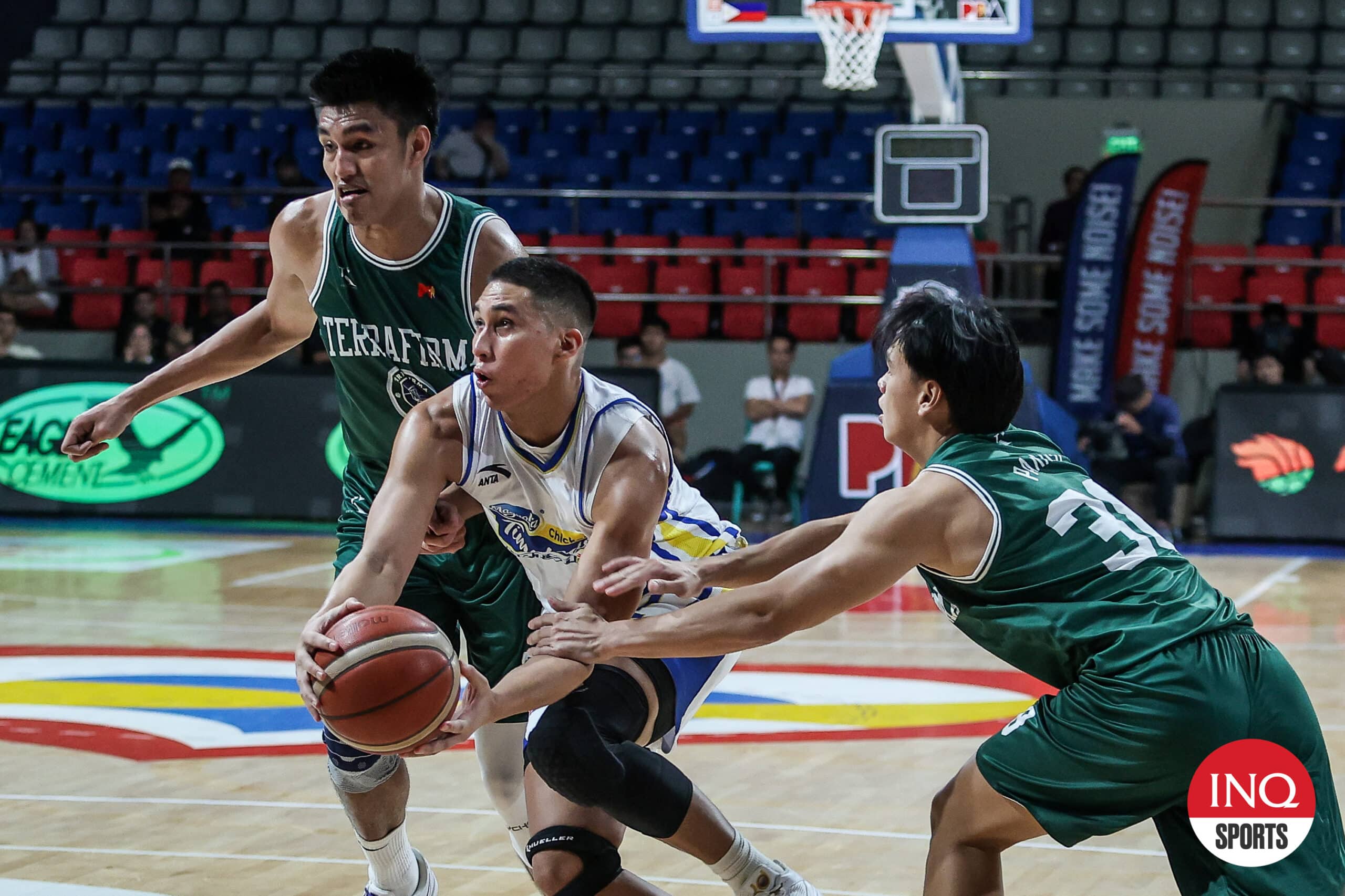 Magnolia Hotshots' Zavier Lucero during a game against Terrafirma Dyip in the PBA Commissioner's Cup.