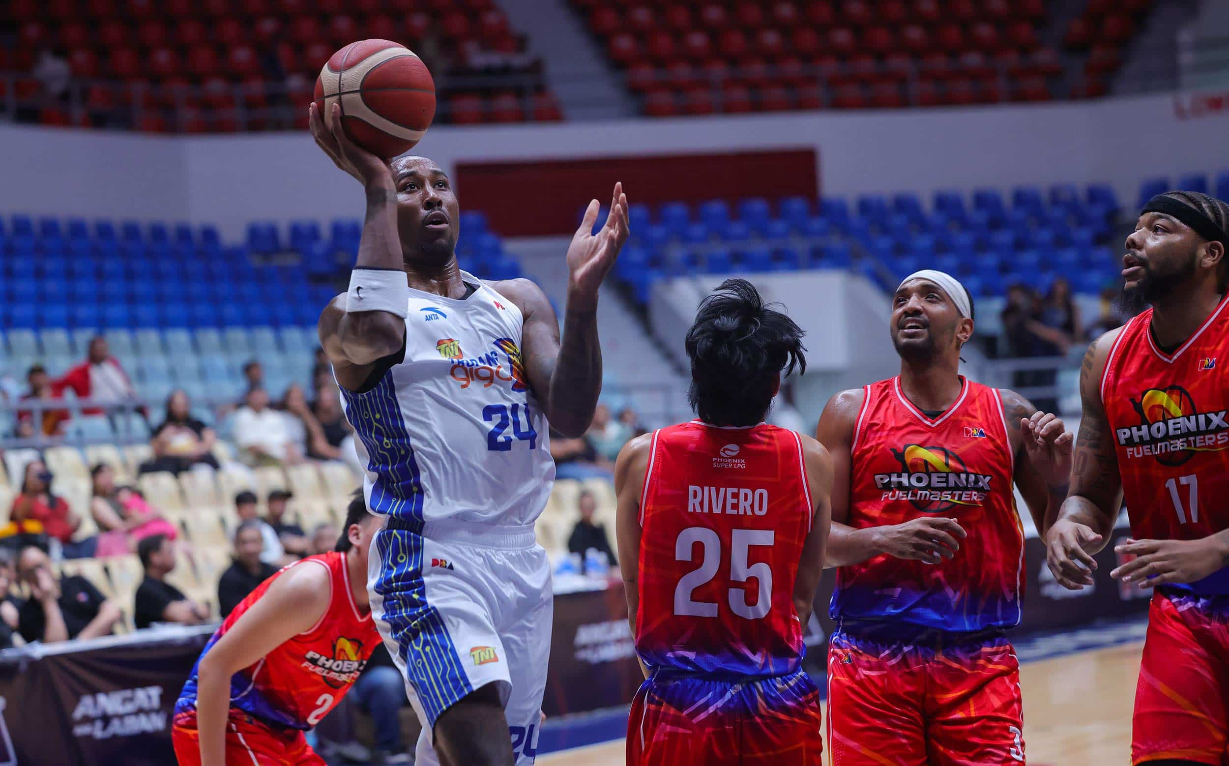 TNT Tropang Giga Rondae Hollis Jefferson in a match against the Phoenix Fuel Masters during the PBA Commissioner's Cup