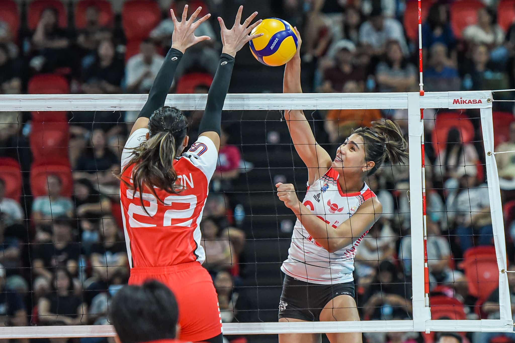 Myla Pablo of Petro Gazz Angels during a PVL All-Filipino Conference match.