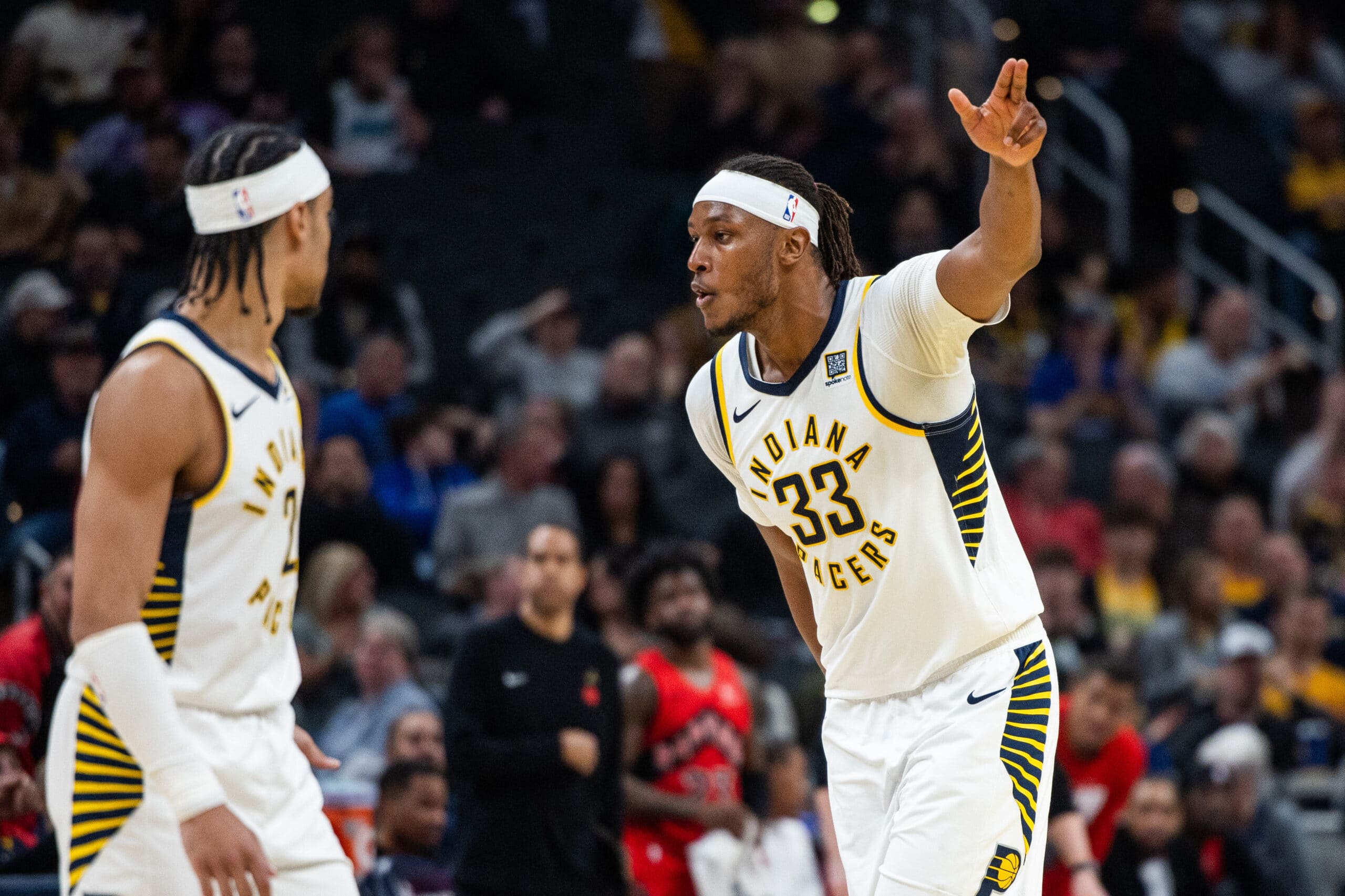 NBA: Toronto Raptors at Indiana Pacers Myles Turner