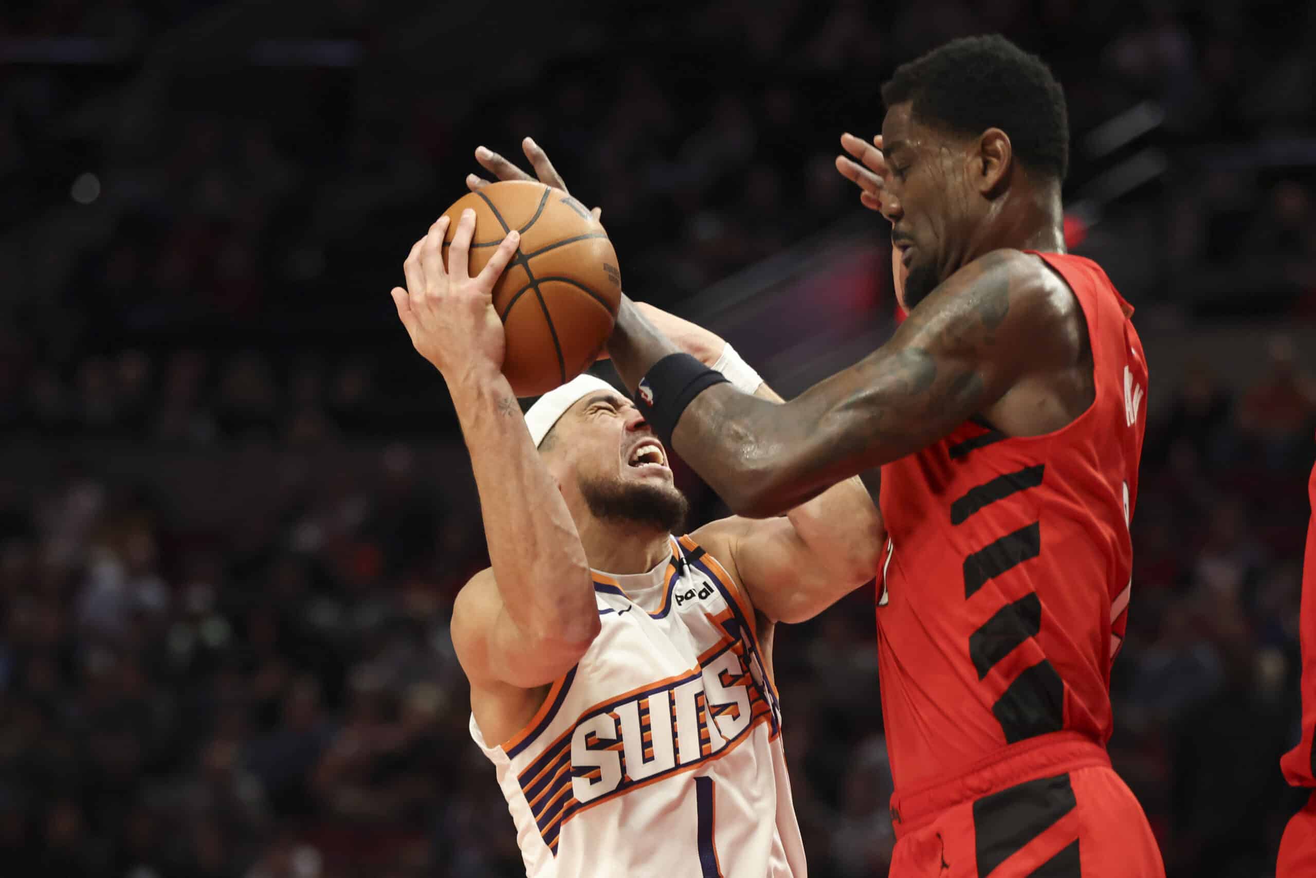 Portland Trail Blazers contra Phoenix Suns NBA DeAndre Ayton Devin Booker