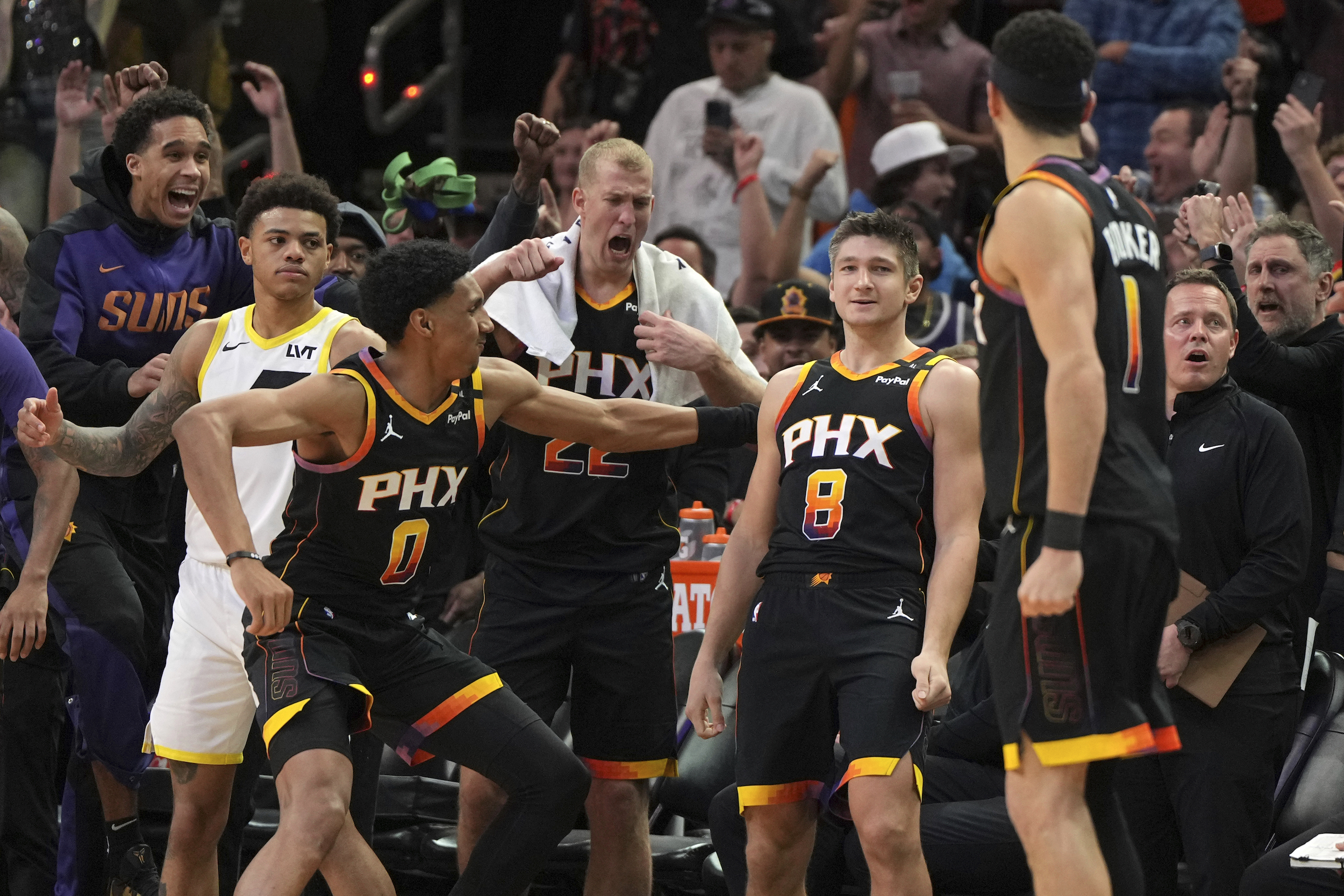 Grayson Allen Phoenix Sun derrotou Utah Jazz em OT