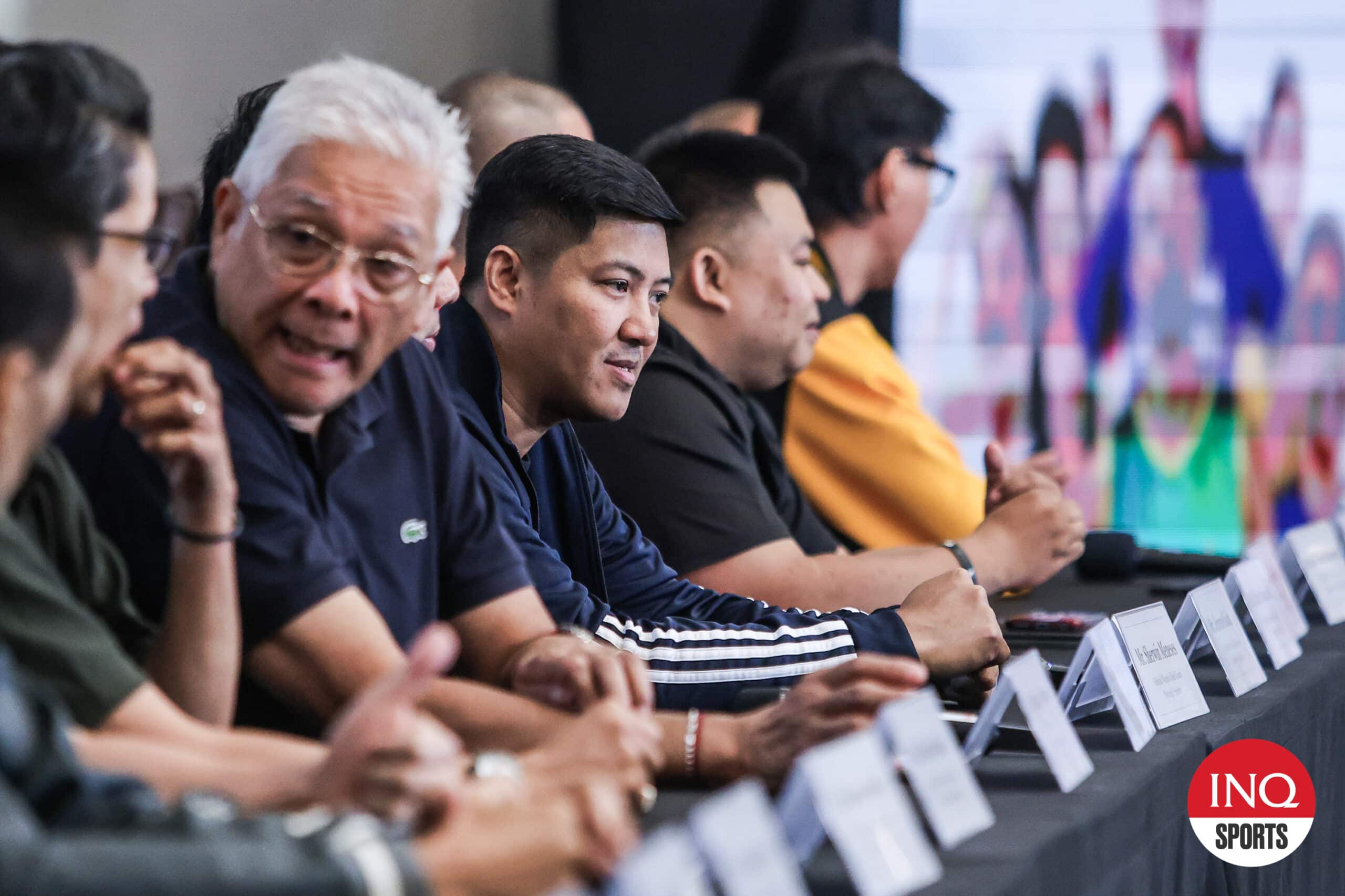 Nu coach Lady Bulldogs, Sherwin Menesses, during the press conference of the Women's Volleyball Tournament of the 87 UAAP.