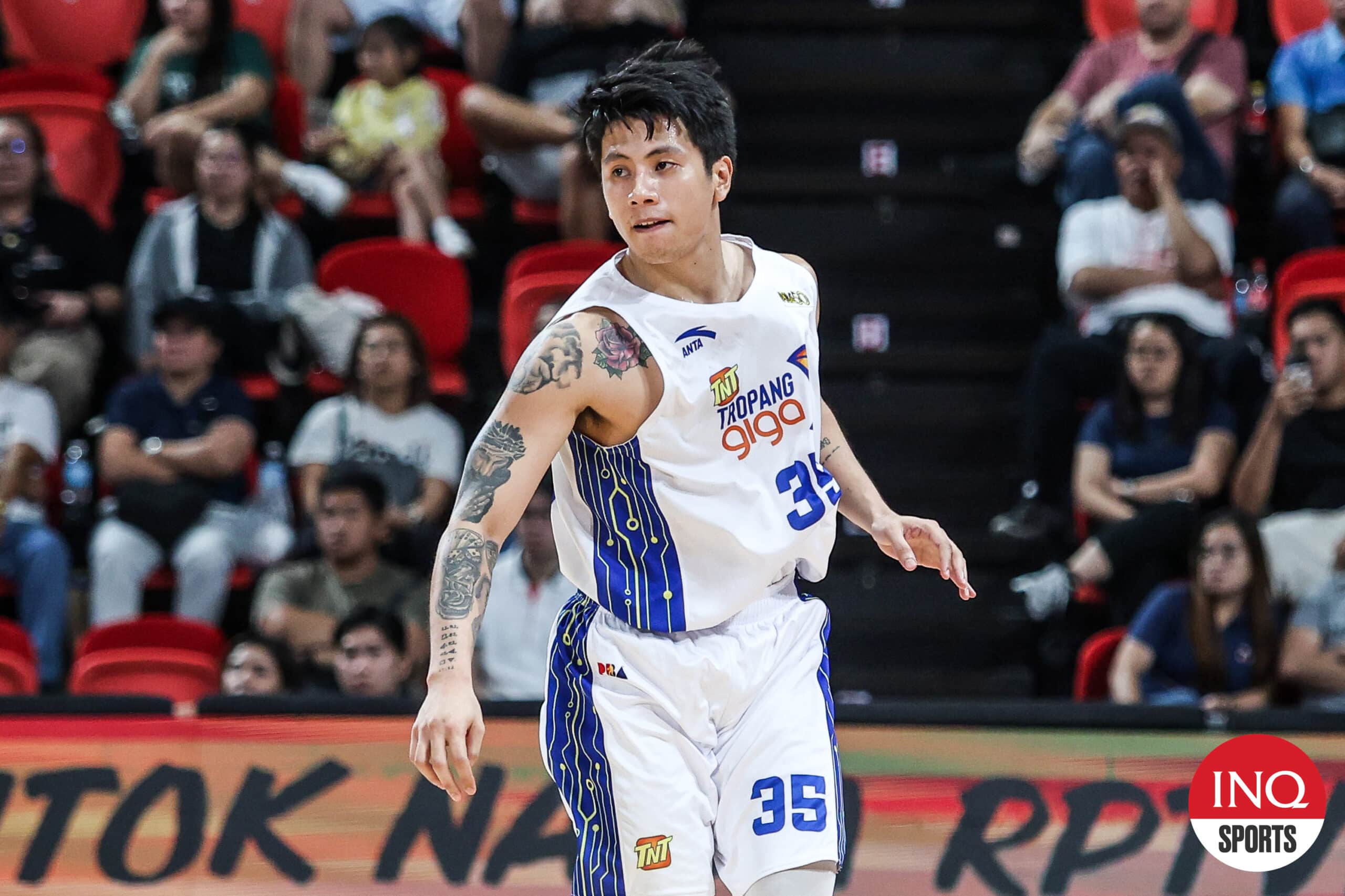 TNT Tropang Giga's Kim Aurin during the PBA Commissioner's Cup semifinals.