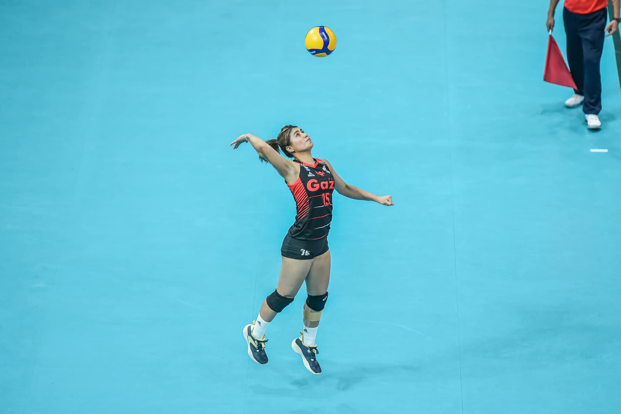 Petro Gazz Angels' Myla Pablo during a PVL All-FIlipino Conference game against ZUS Coffee Thunderbelles.