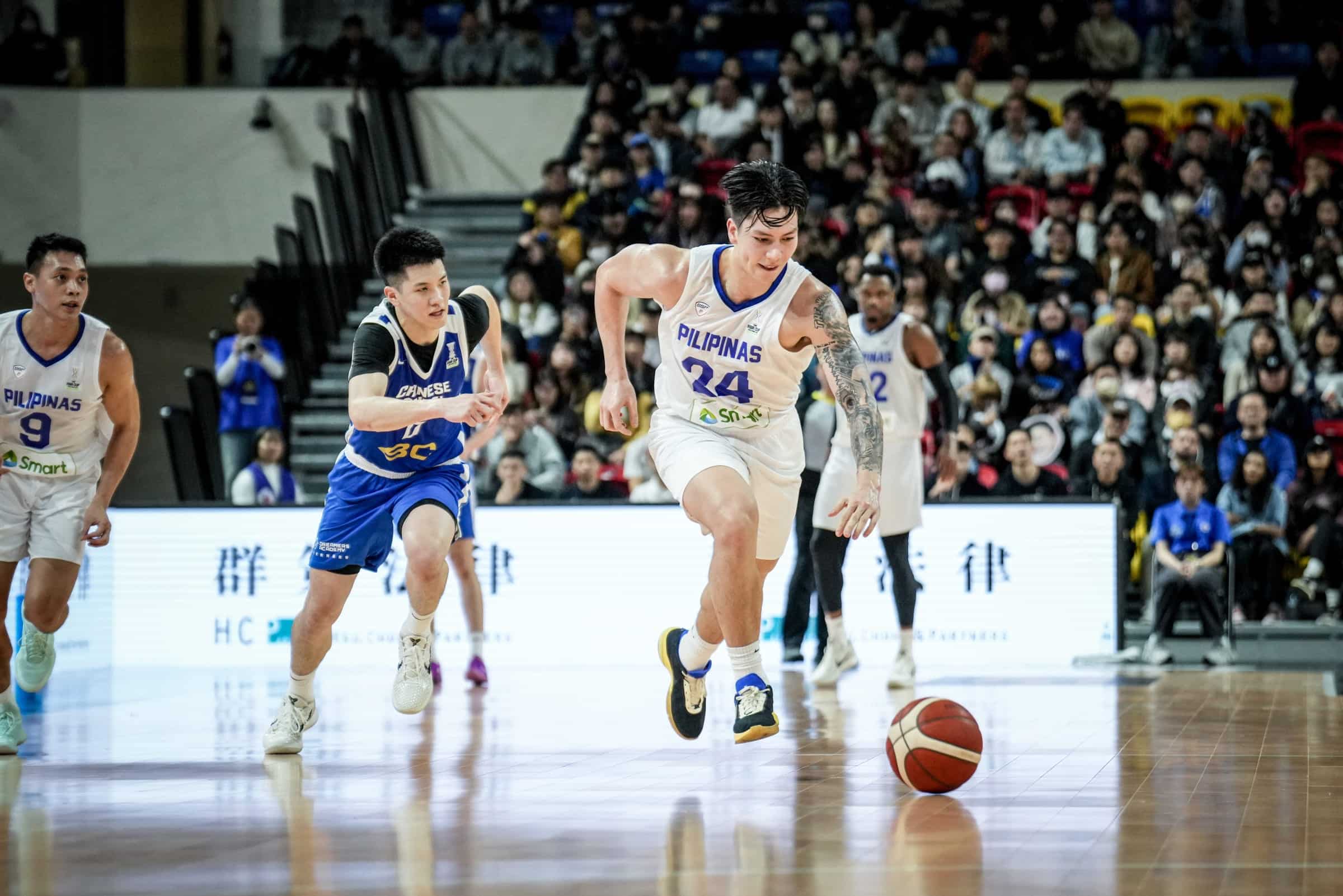 Gilas Pilipinas guard Dwight Ramos during a Fiba Asia Cup qualifying match against Chinese Taipei.