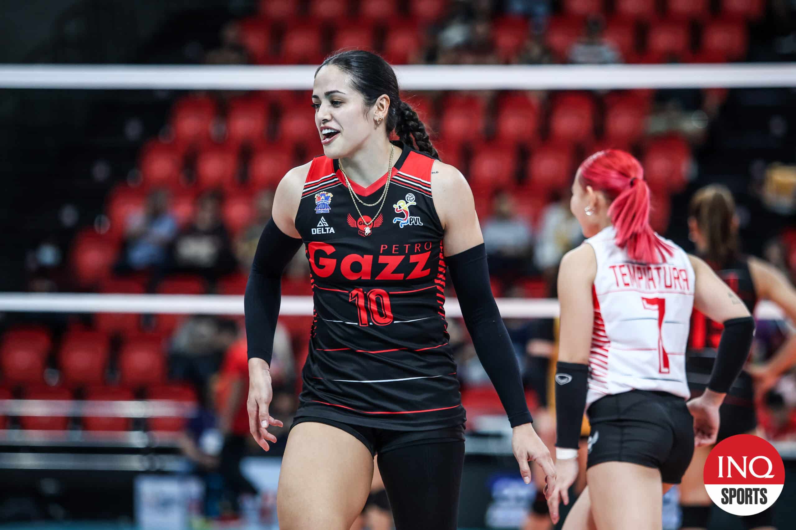 Petro Gazz Angels' Brooke Van Sickle in the PVL All-Filipino Conference qualifying round.