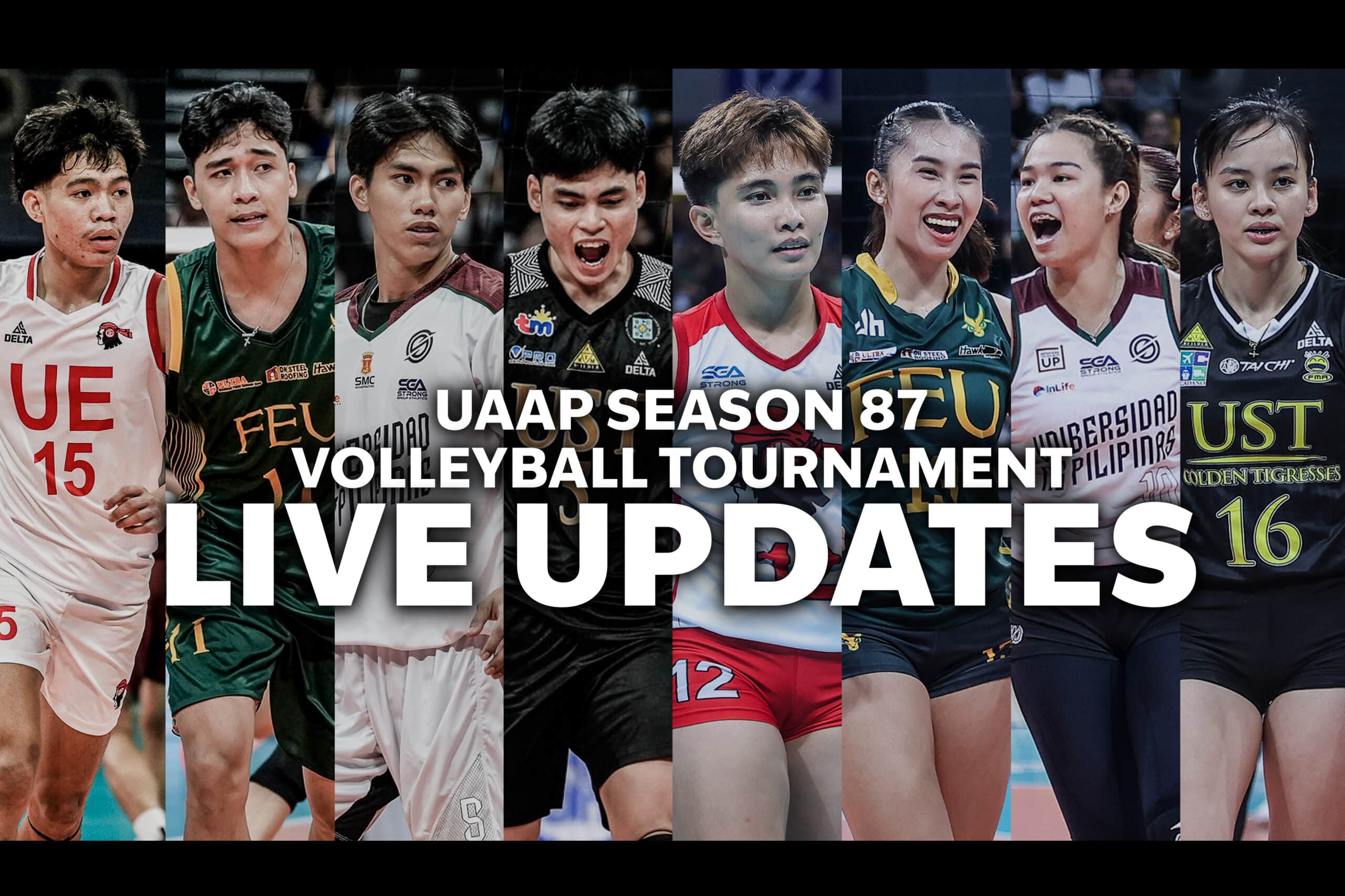 LIVE: UAAP Season 87 volleyball March 5 – UE vs FEU, UP vs UST