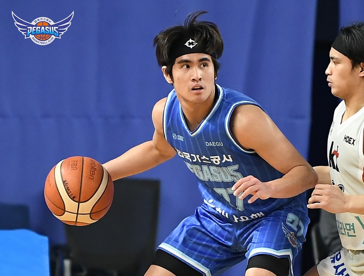 Daegu KOGAS Pegasus' SJ Belangel during a Korean Basketball League (KBL) game