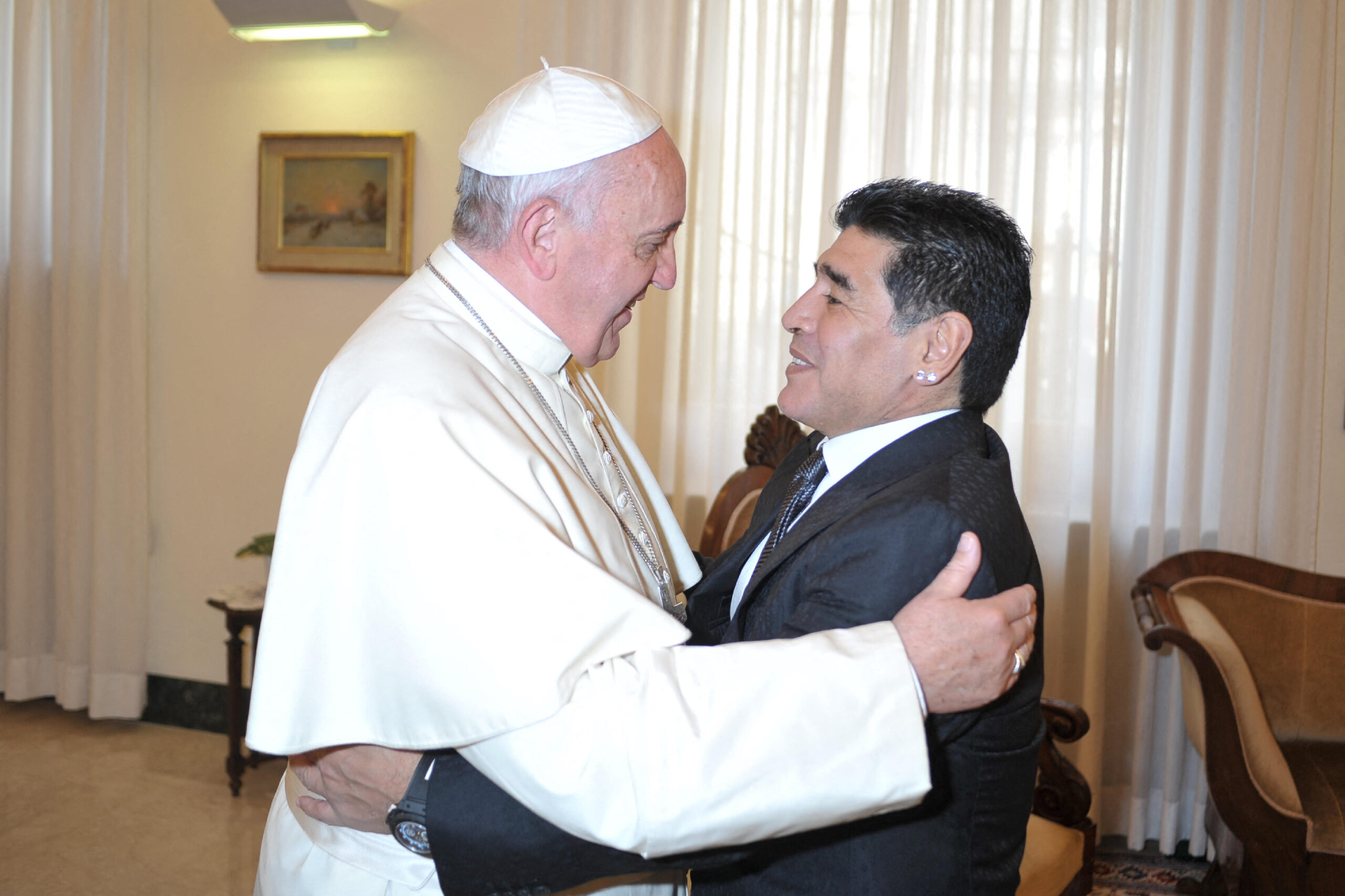 Pope Francis death Argentina Maradona obit football